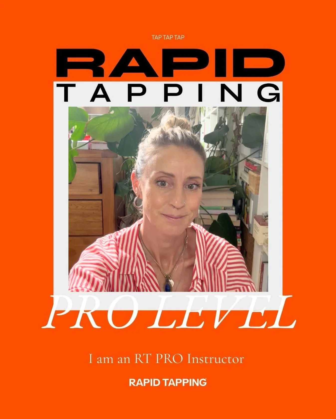 ✨ Just Certified! ✨

I&rsquo;m so excited to officially be a Certified Rapid Tapping&reg; PRO 🎉
@rapidtapping @poppydelbridge 

This fast, science-backed method helps regulate stress, shift beliefs, and raise your frequency, in just minutes.

And no