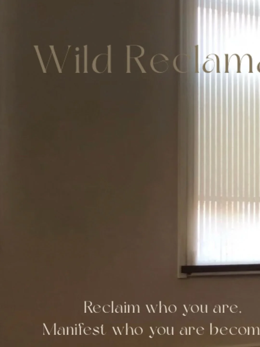 Wild Reclamation my new Skool community.

The version of you you&rsquo;re searching for&hellip;
already exists.

#reclaim #reclaimyourpower
