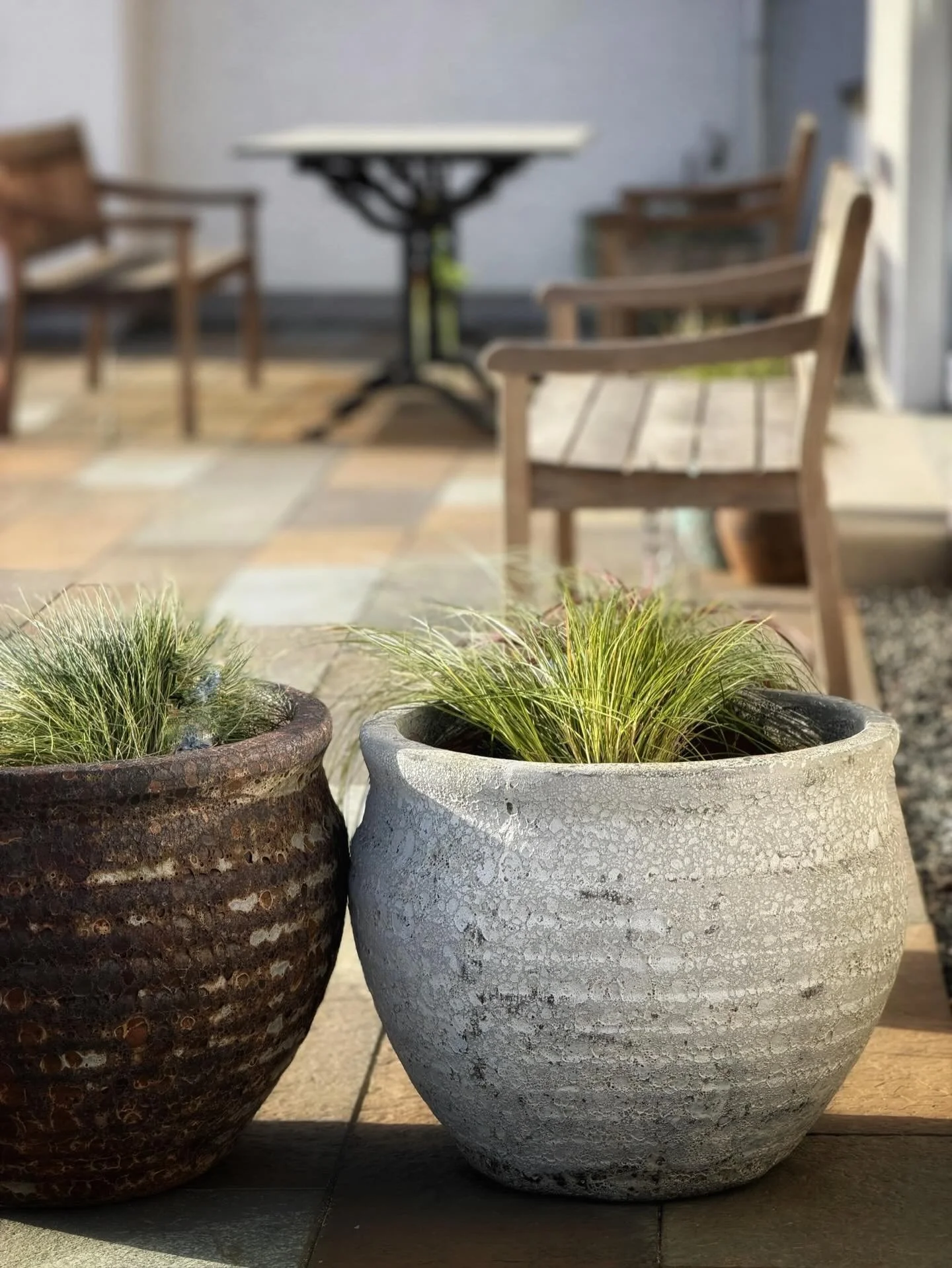 A flurry of activity to get the house ready for spring and summer - even though there was still snow on the hills! Benches out @rowenandwren, fresh plants after so few survived the winter, new doors on the outdoor shower, bath tub raring to go.  And 