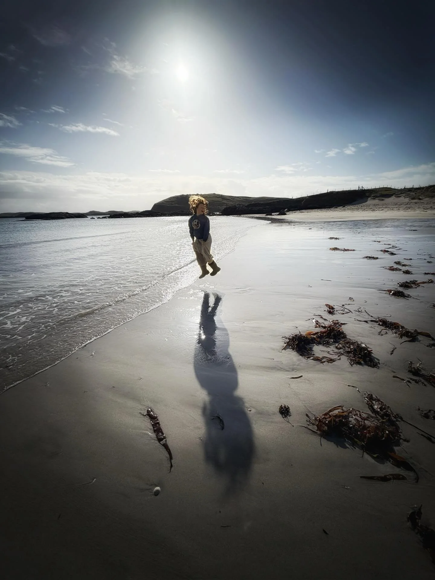 Pretty much everyone&rsquo;s response to Valtos beach, especially on a beautiful April morning.

#visitouterhebrides 
#visitscotland 
#isleoflewis 
#visituig