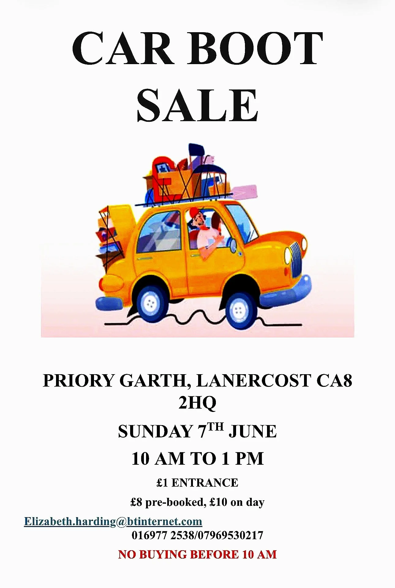 Car Boot Sale on The Garth