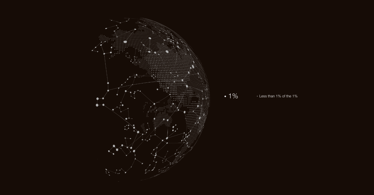 Global connectivity map illustrating the exclusive, non-mass market approach required for effective luxury audience profiling by Affluent Audiences.
