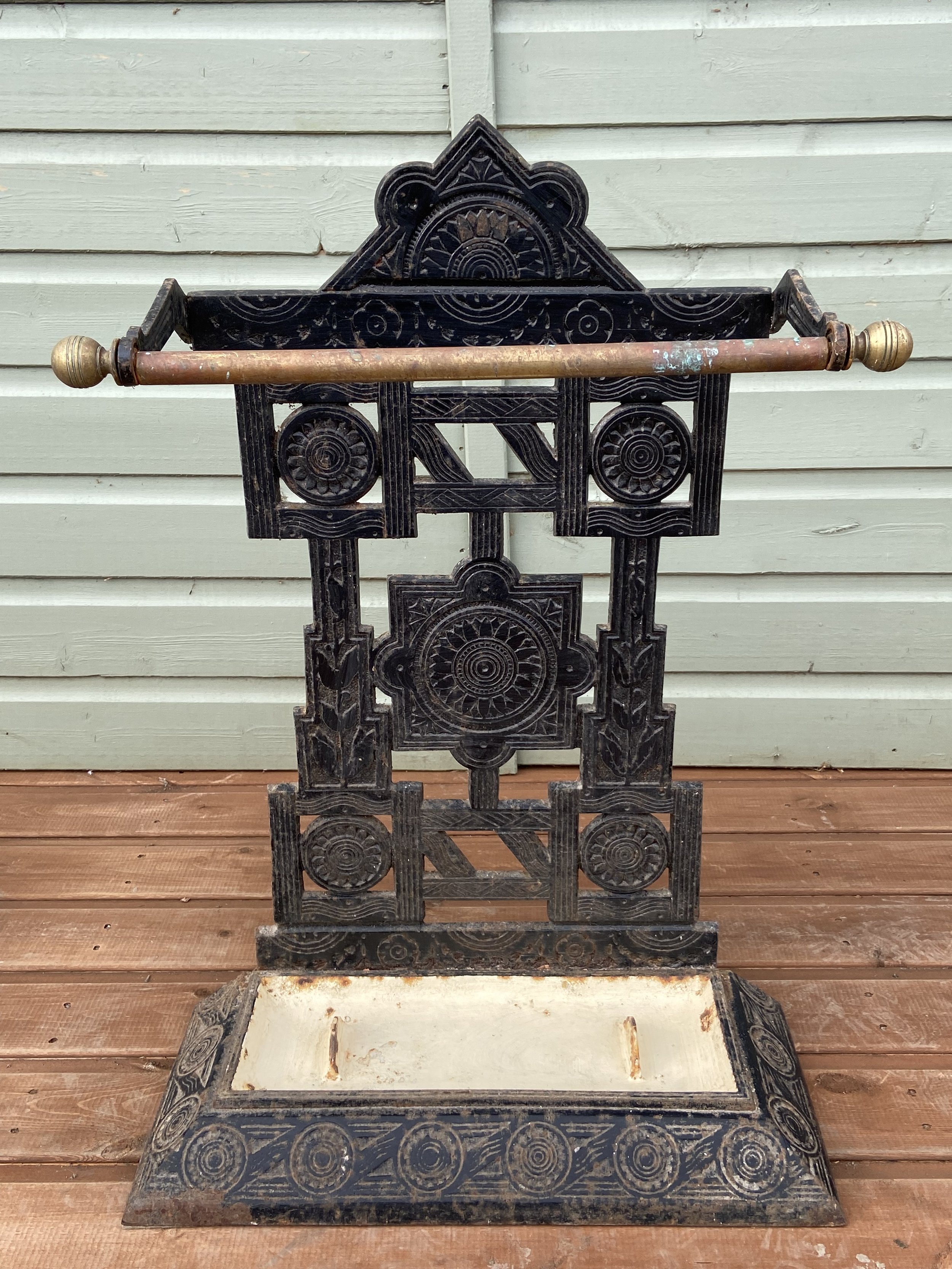 19th century cast iron umbrella/walking stand