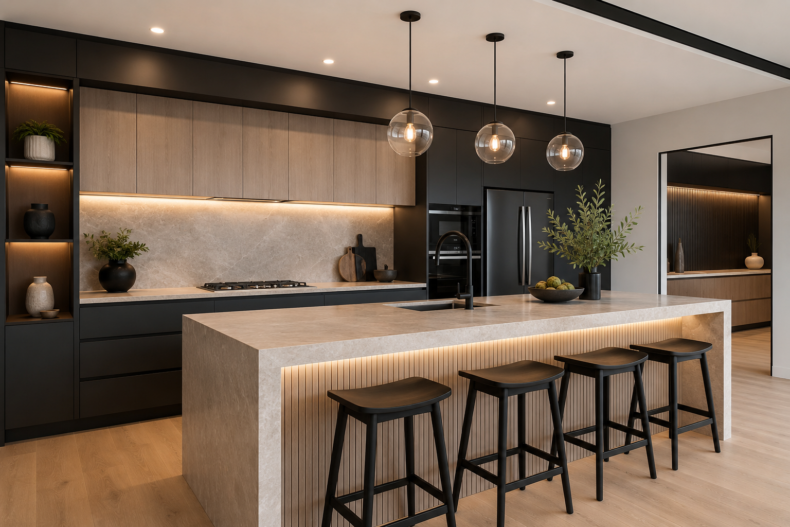 Kitchen, bathroom and joinery design service by Z Interior Design Sydney — modern kitchen renovation