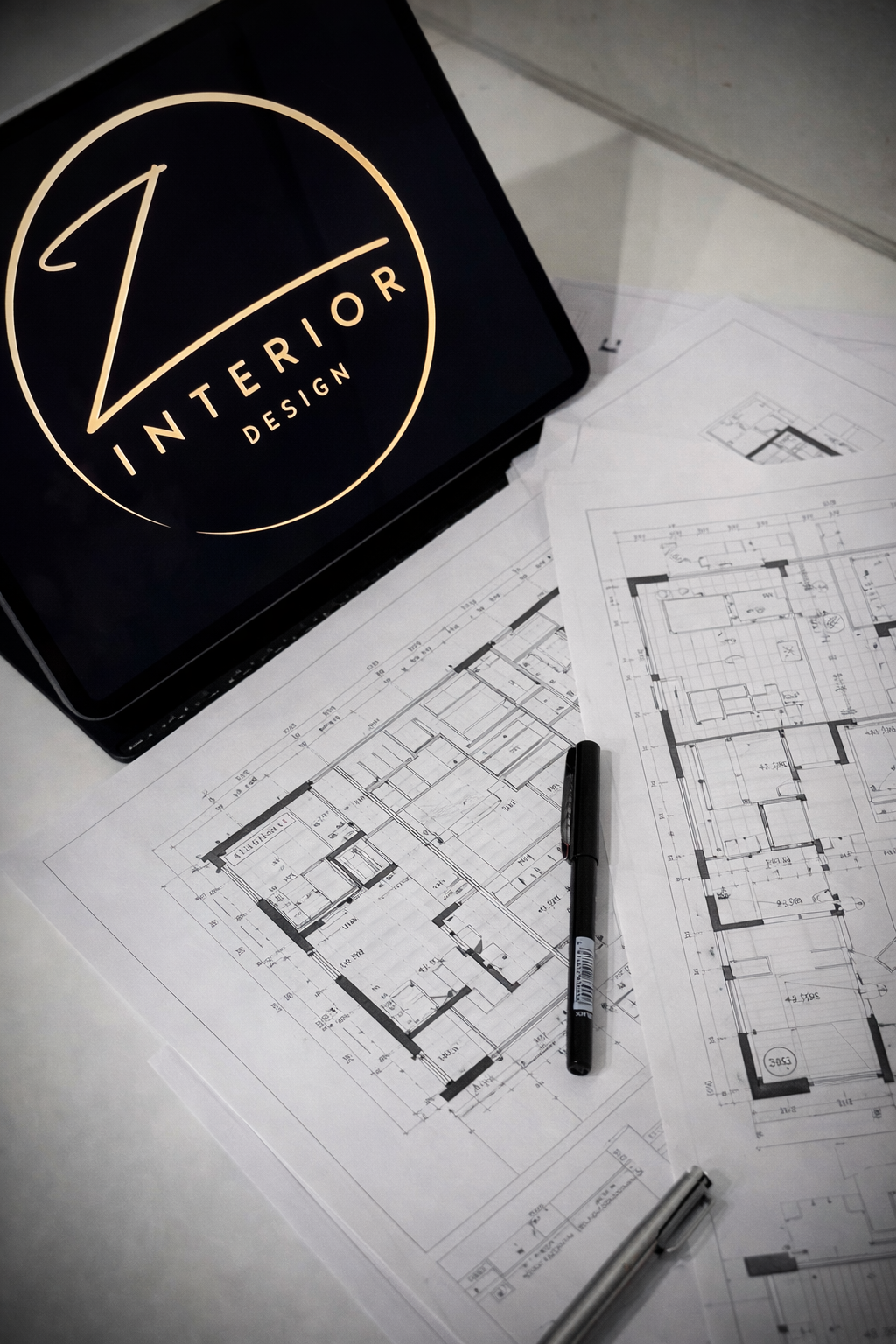 Residential drafting and documentation service by Z Interior Design Sydney — floor plans and CAD drawings