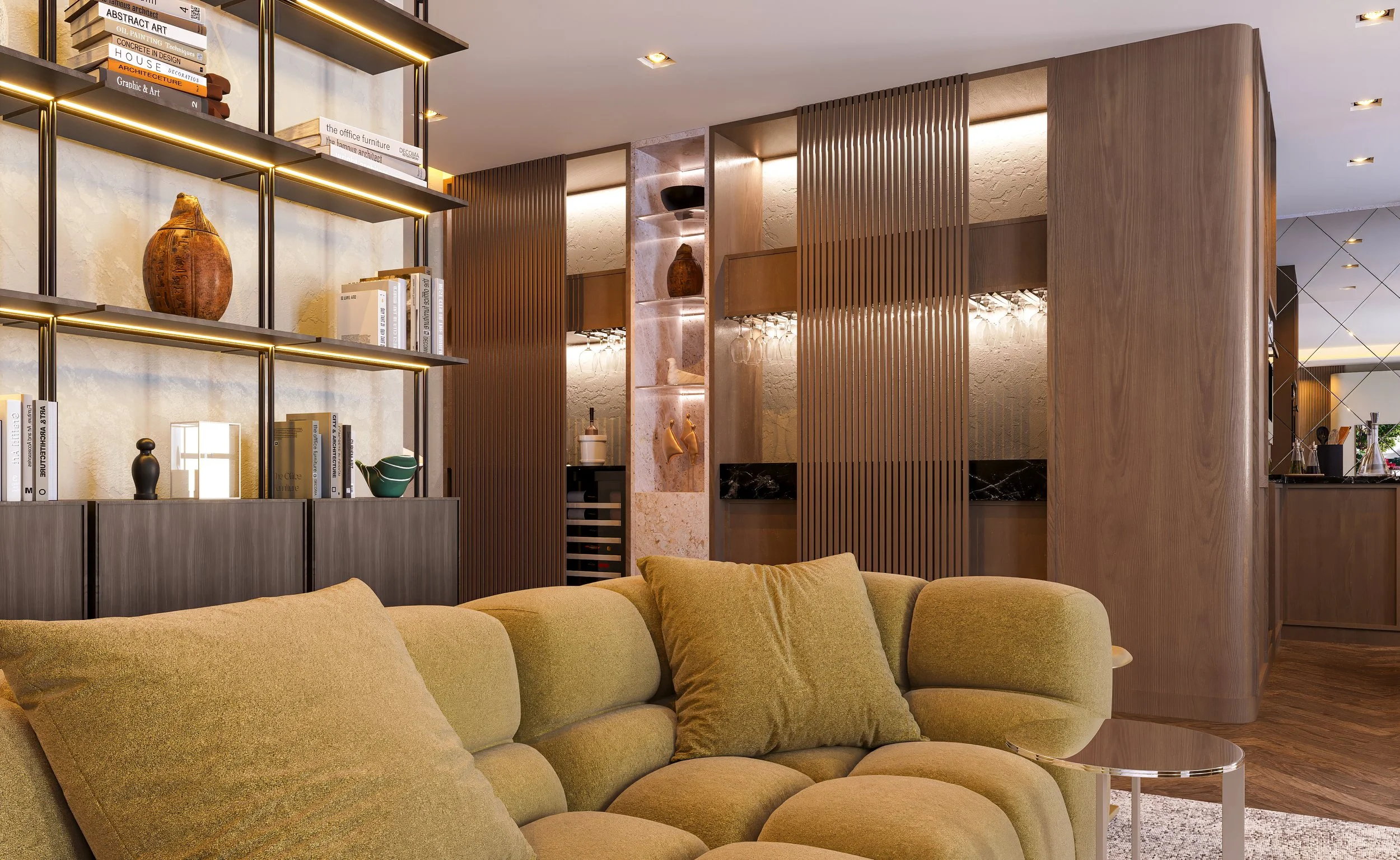 Modern luxury bar design area interior Sydney by Z Interior Design
