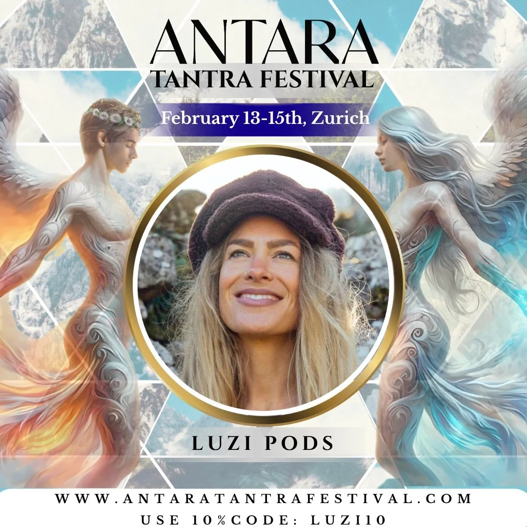 Hey loves.

I&rsquo;ll be back at Antara Tantra Festival in Zurich this year with three offerings: 

👽Cosmic Play - an intimate and fantastical somatic journey through time and space 

💒 Self Marriage Ceremony - a devotional journey into the depths