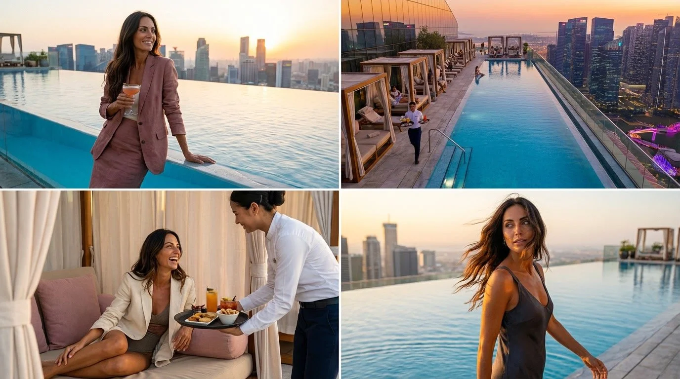 Asian Rooftop Evening Featuring Sara Luppino