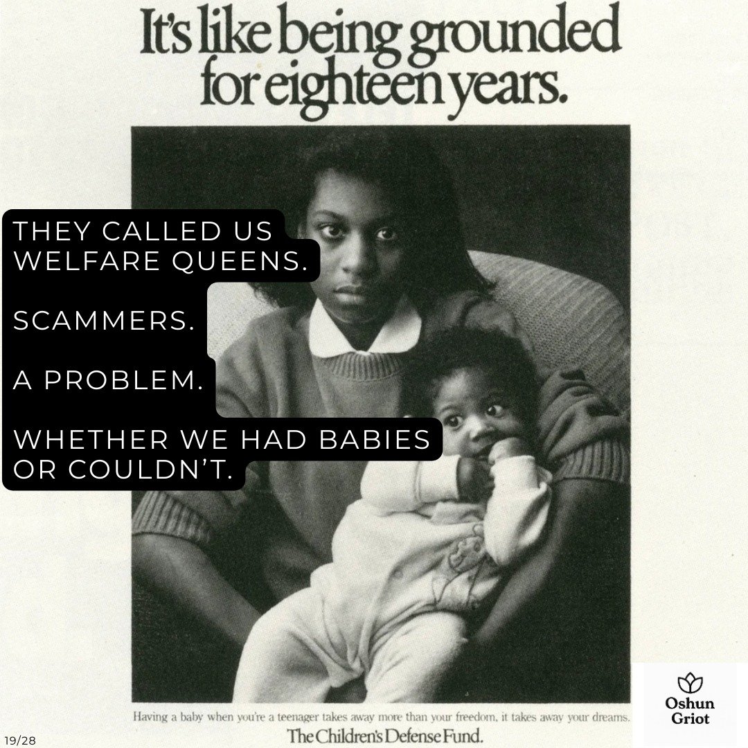Day 19/28
They turned Black motherhood into a stereotype.
Then they used that stereotype to justify policies that controlled our bodies and our futures.
This is part of the history behind distrust, delayed care, and reproductive harm.
#BlackHistoryMo
