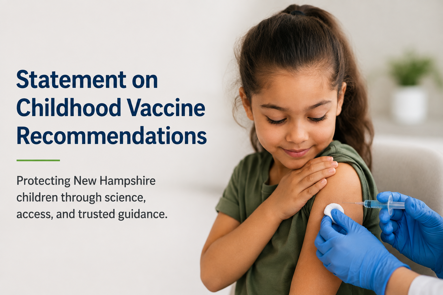 Statement on Recent Federal Changes to Childhood Vaccine Recommendations