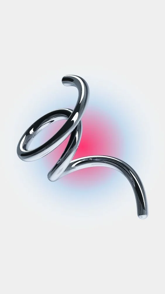 Oggetto in ghisa cromata che unisce forza ed eleganza, parte della campagna pubblicitaria per i servizi di Gabriele Gentileschi, esperto di allenamento