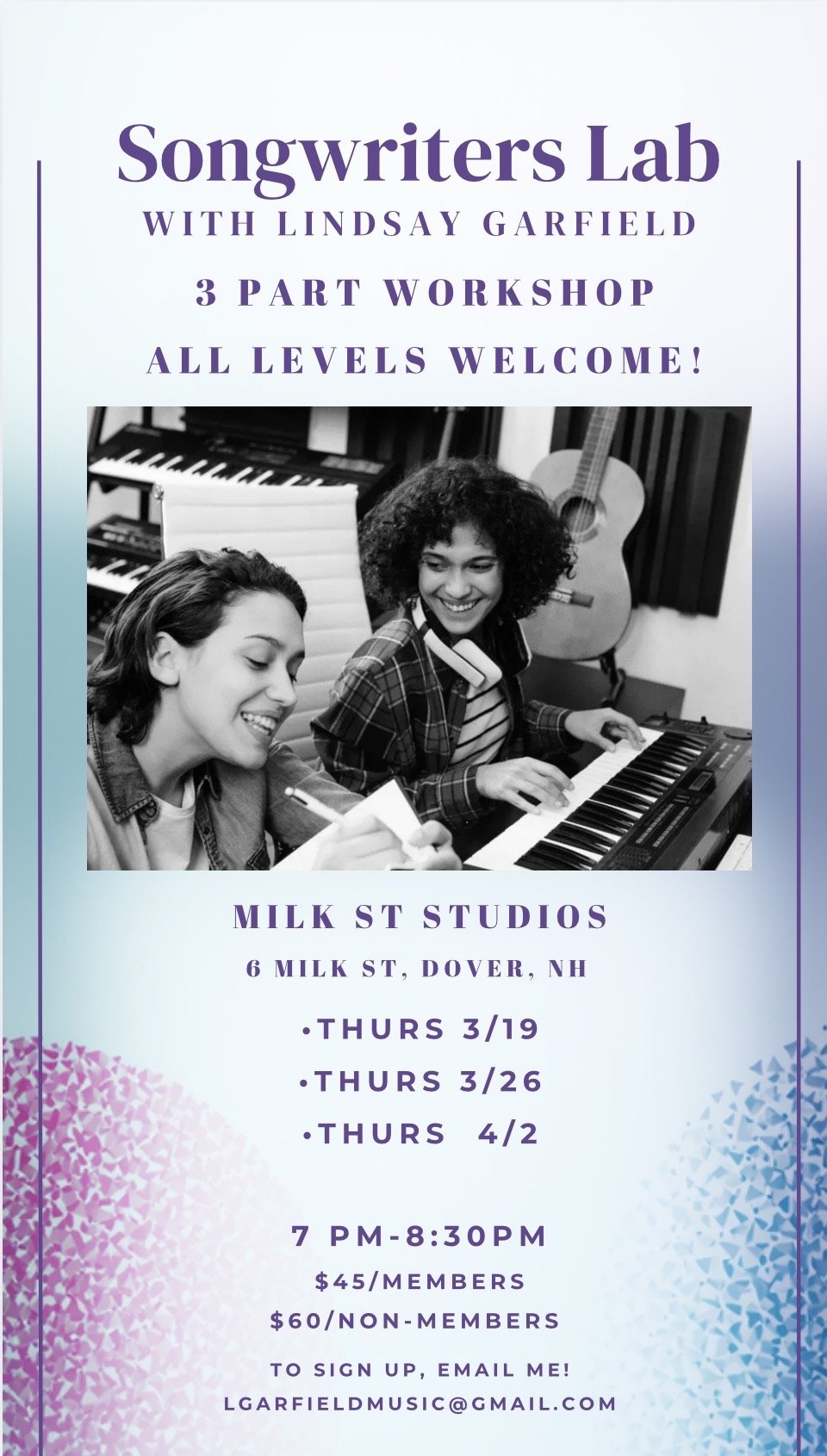 Songwriter's Lab w/ Lindsay Garfield: Part 3