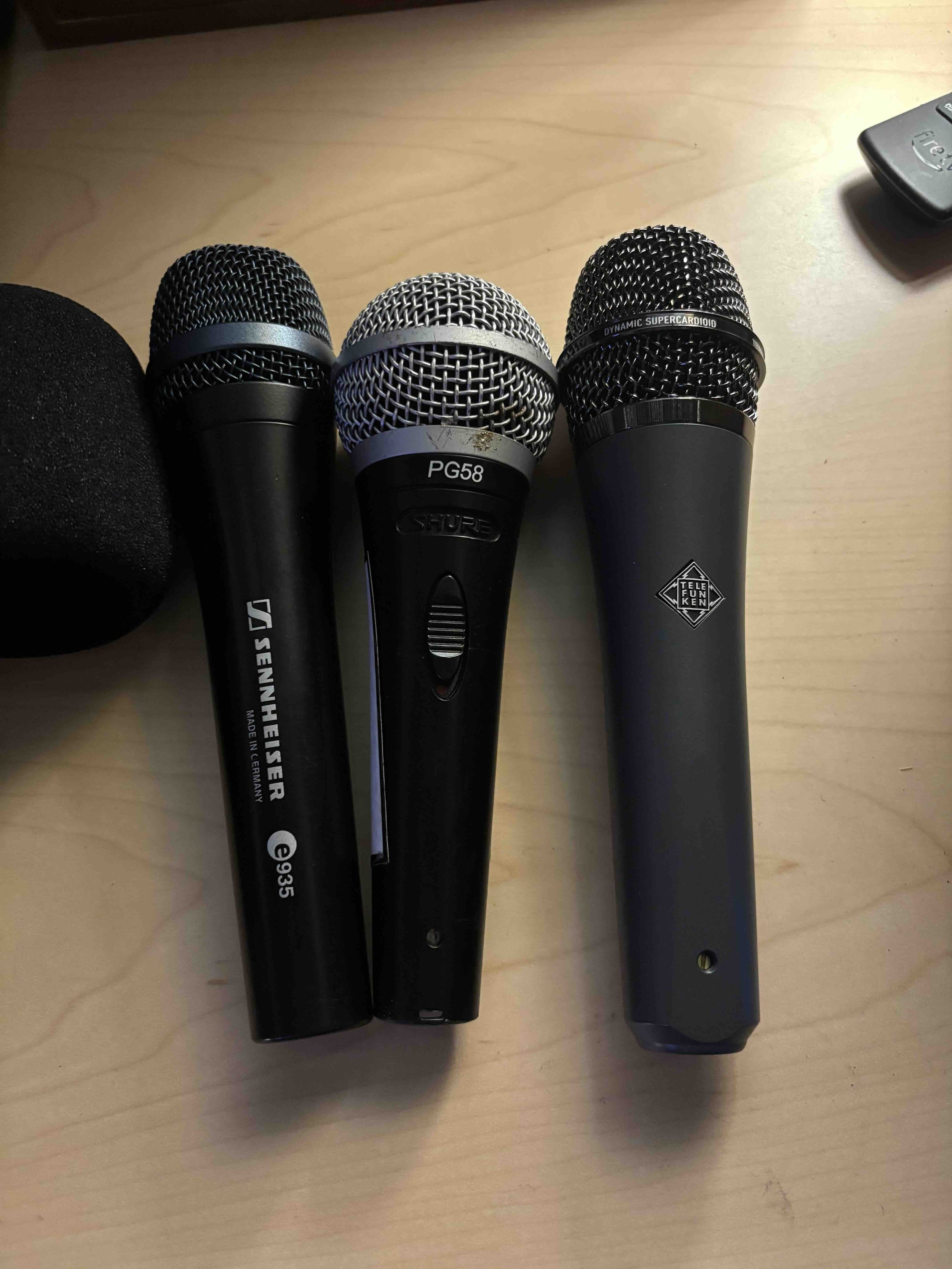 Various high-quality microphones