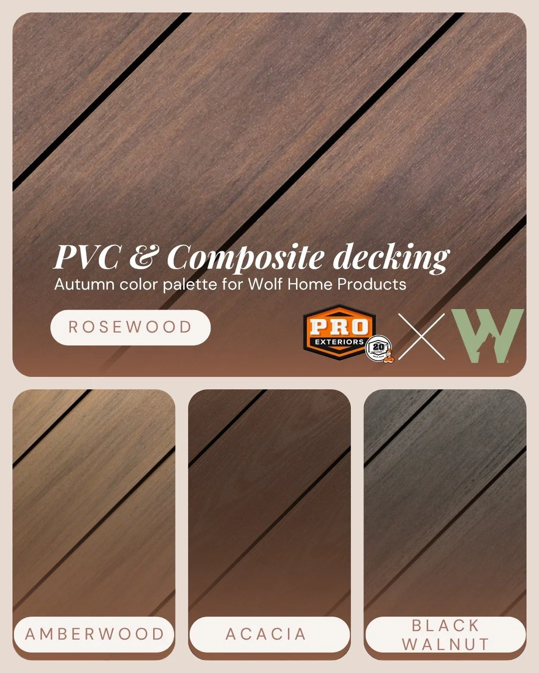 Stop staining, start living! 👏

Upgrade your coastal home with maintenance-free Wolf PVC &amp; Composite decking. Quality you feel, convenience you love.

🍂 Fall is the perfect time to build. Contact us today for a free estimate!
📲 (302) 664-1700
