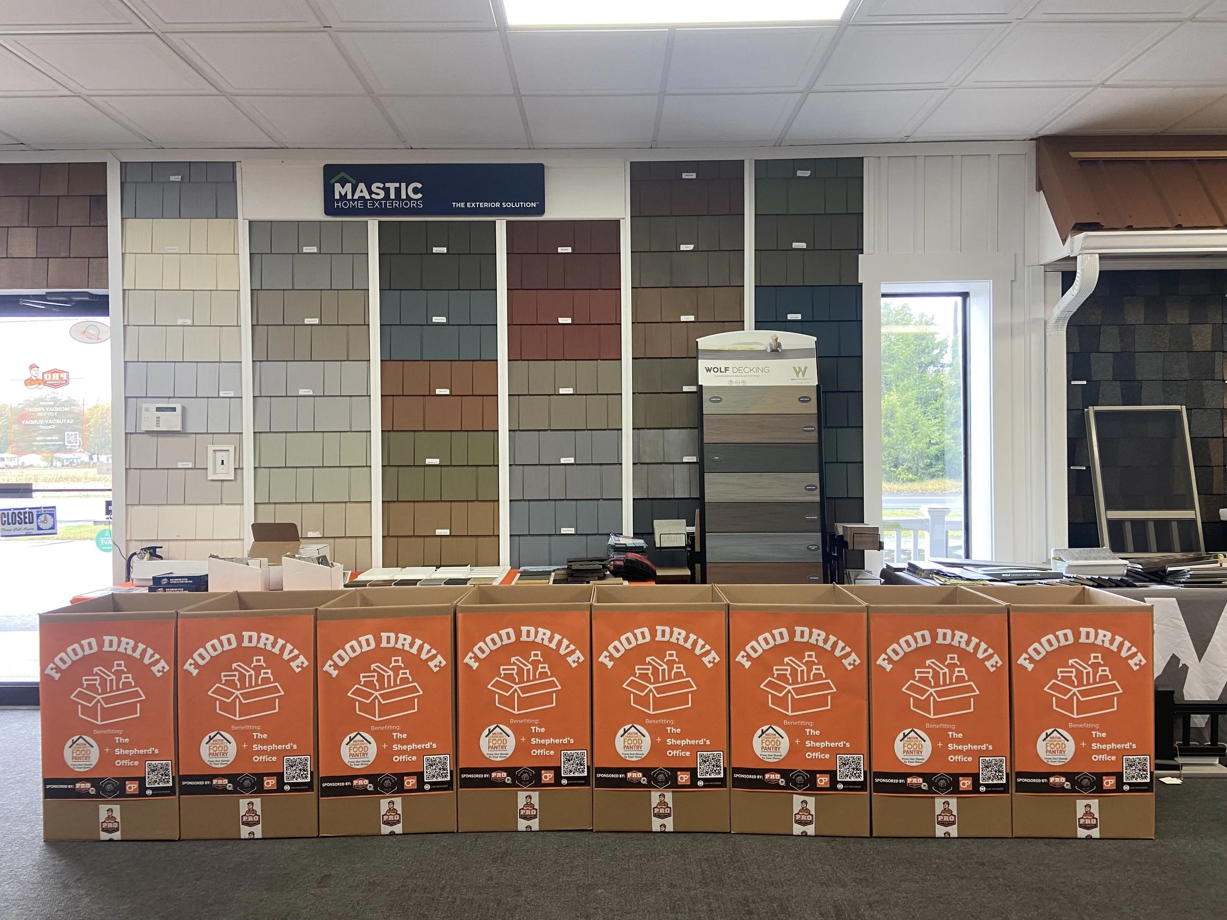 Donation bins ready to be delivered to our 2025 collection sites.