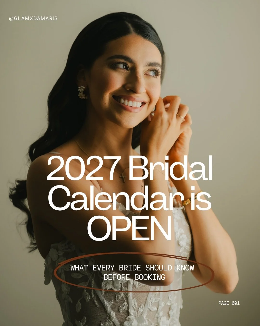 2027 brides you&rsquo;re gonna wanna save this! 

Already have hopped on a few calls with some of you getting married next year and I&rsquo;m so excited to be considered your bridal MUA🤍 

Send an inquiry form on my website at damarisjannae.com/book