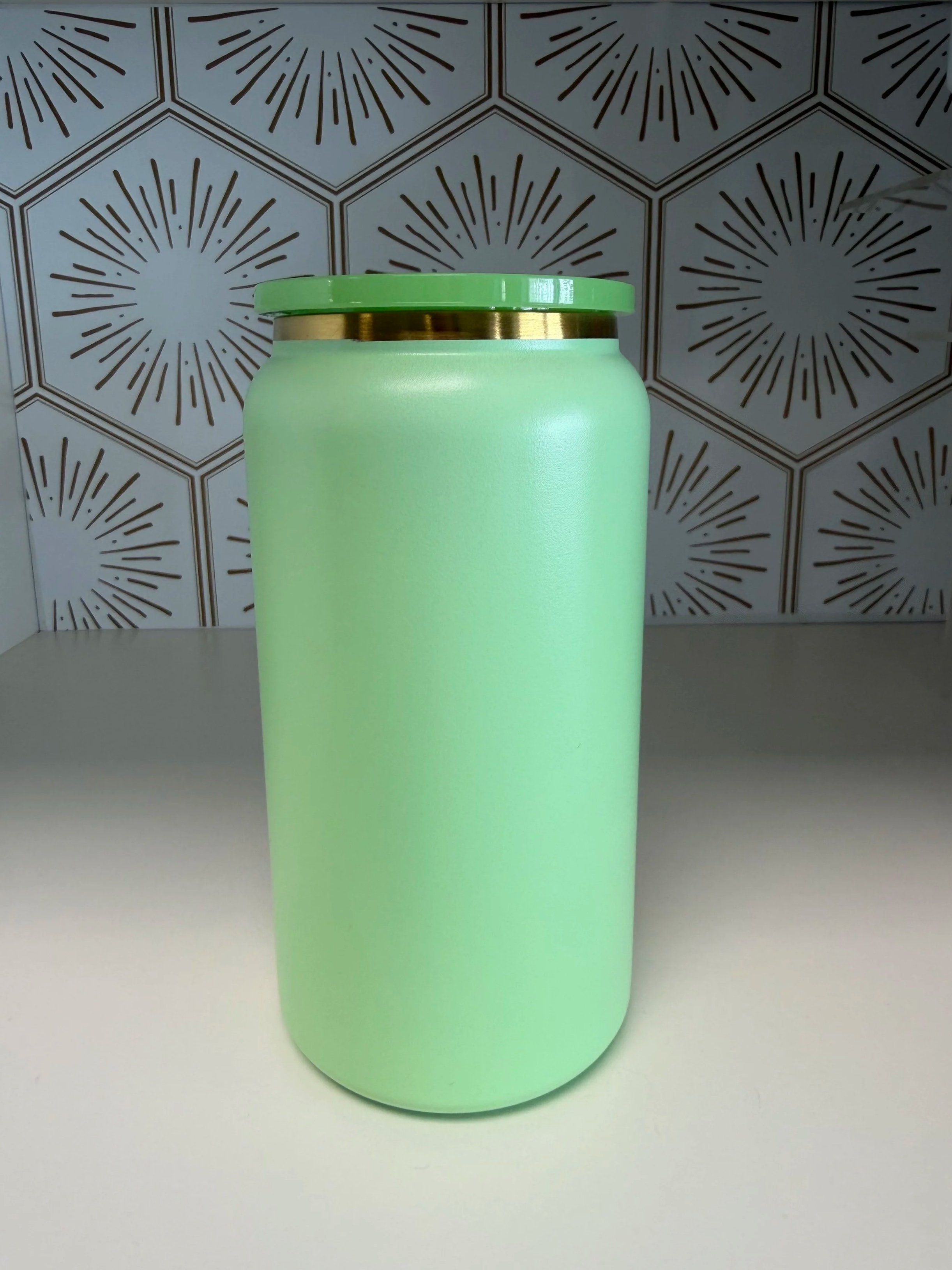 Stainless Steel Libbey-Style Tumbler - Green