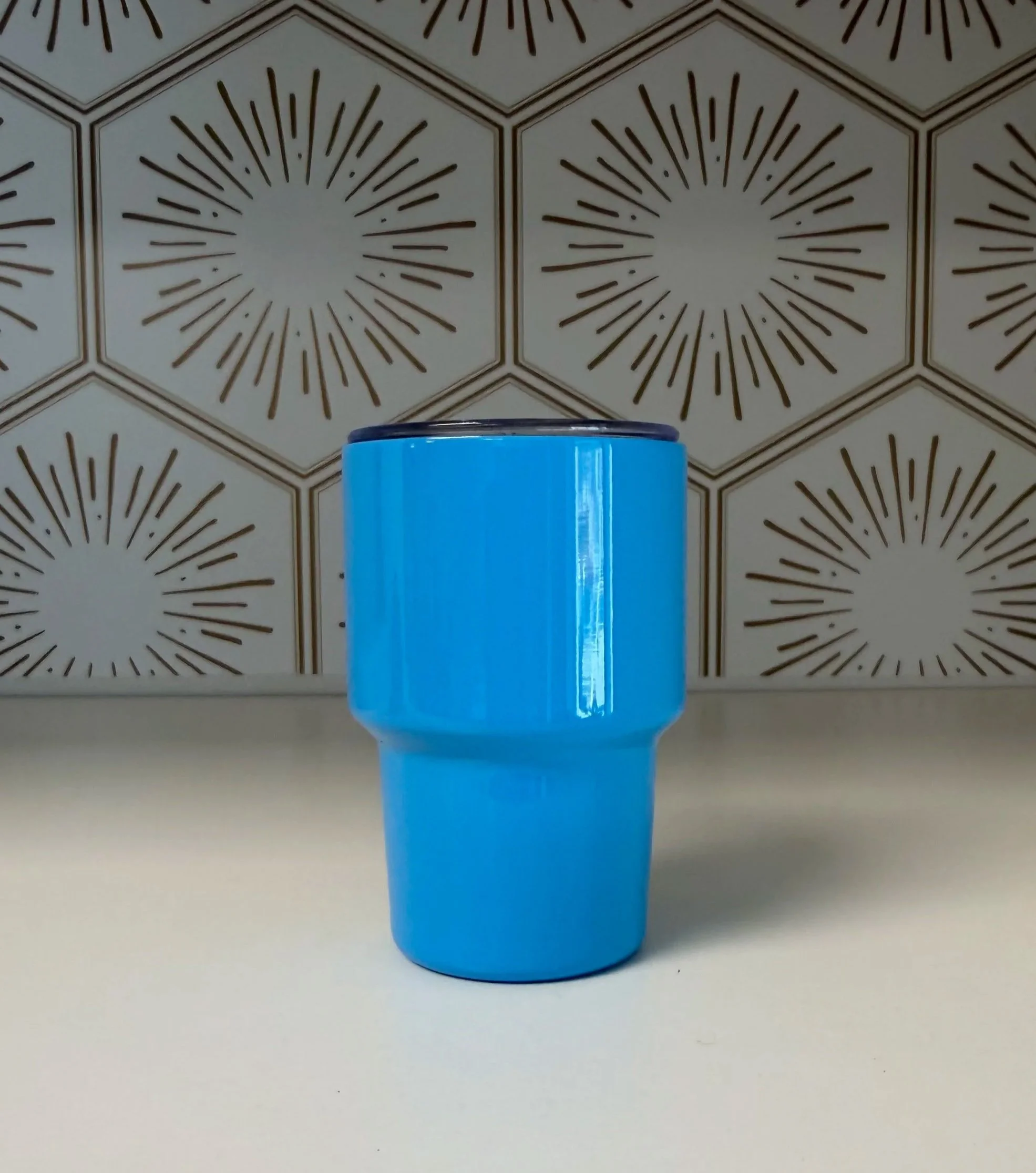 Stainless Steel Shot Glass  - Blue