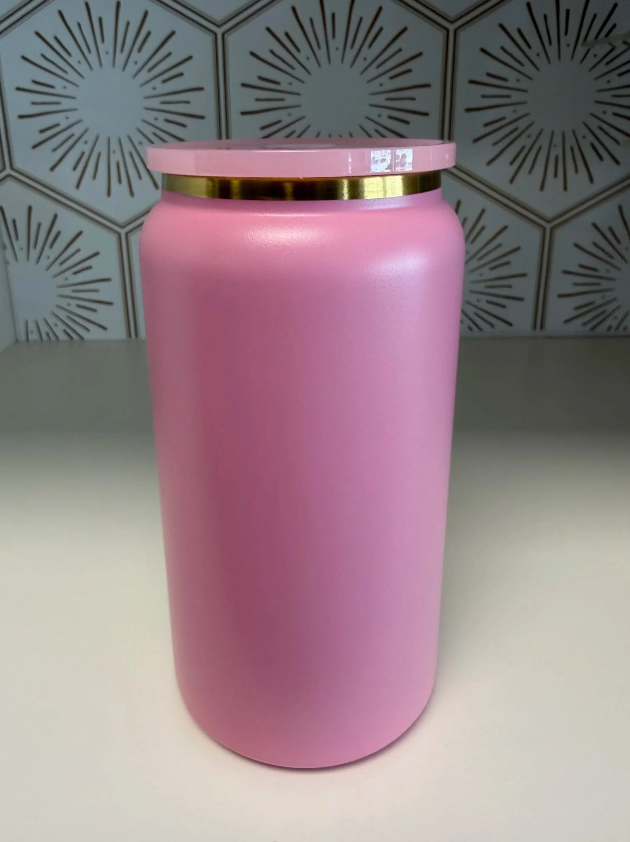 Stainless Steel Libbey-Style Tumbler - Pink