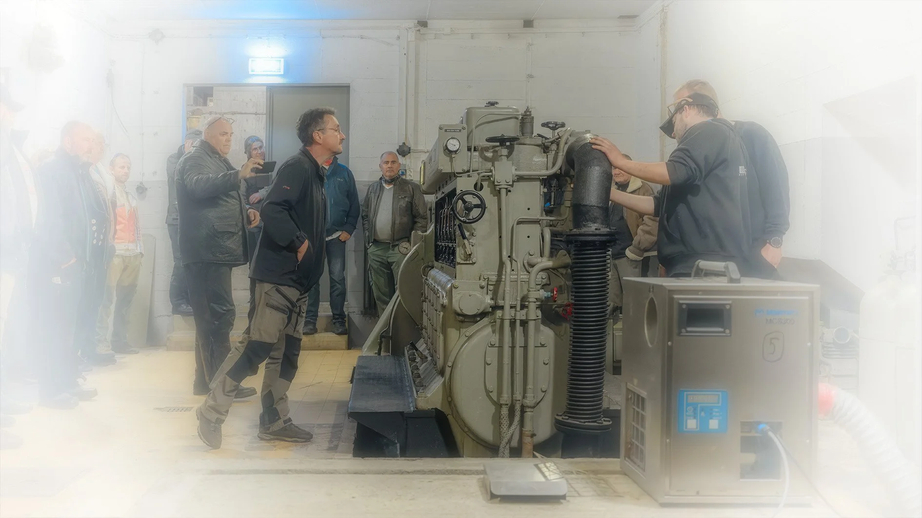 Motorstart på Batterie Dietl