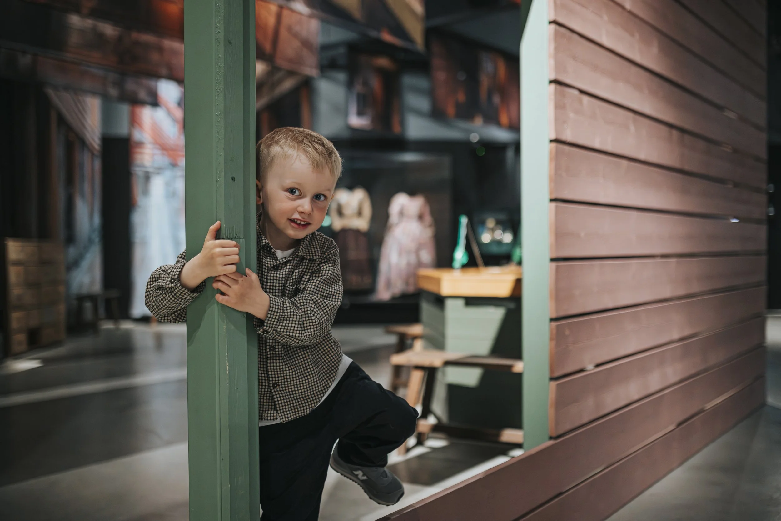 Omvisning for barn på Jektefartsmuseet