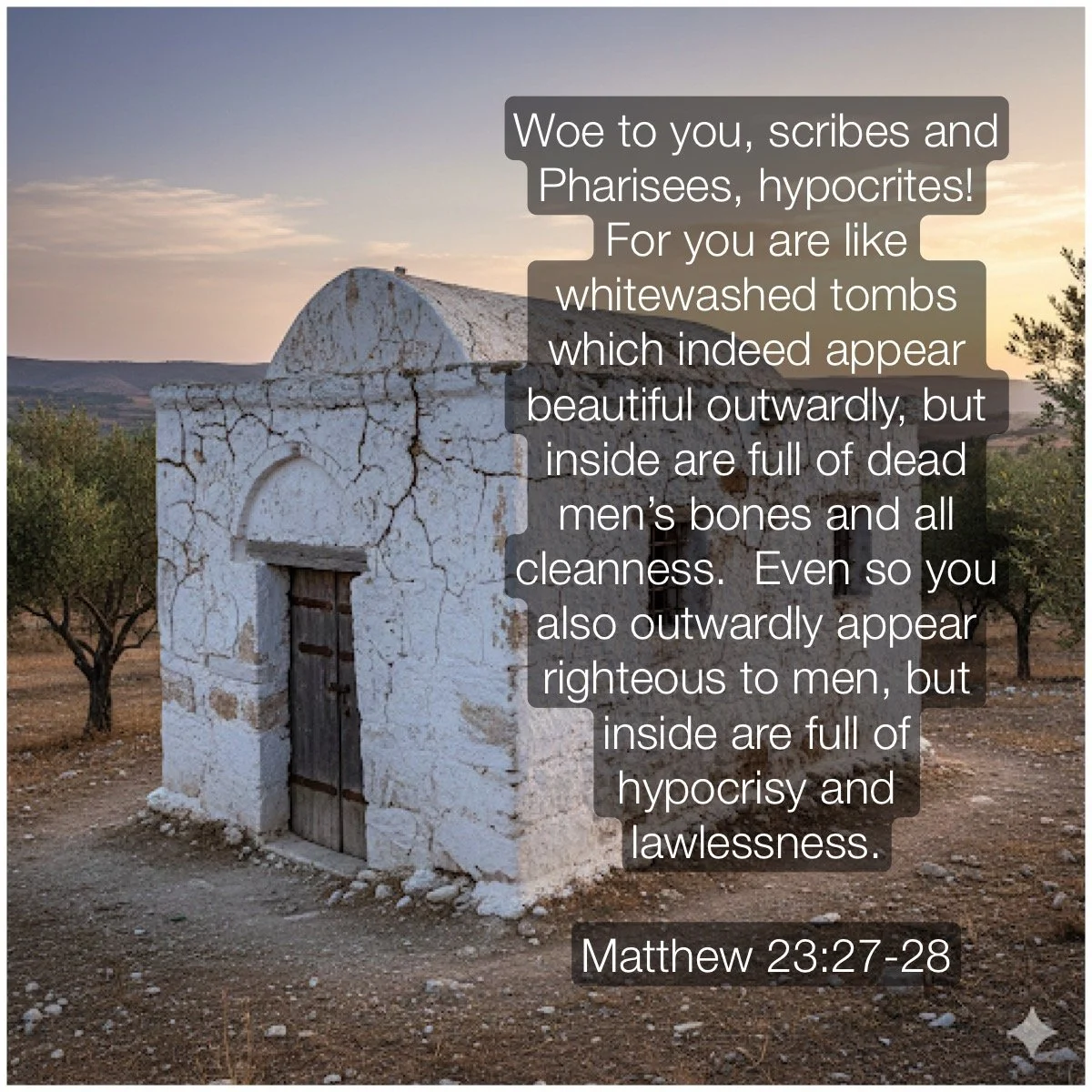 Matthew 23:27-28