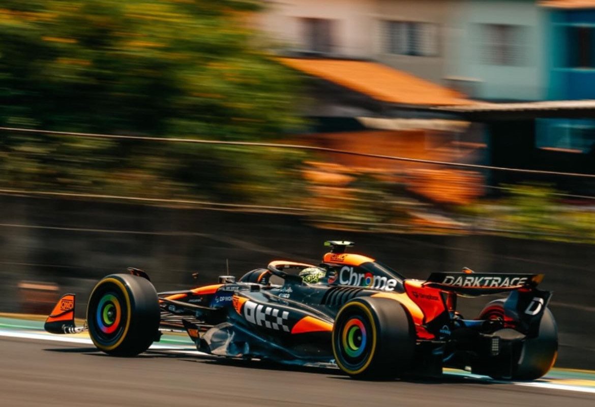 Lando Norris the fastest in the only free practice of the Brazilian Grand Prix