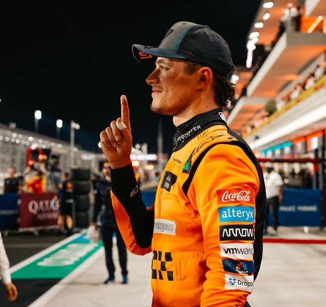 Lando Norris gets pole position for the sprint race in Qatar