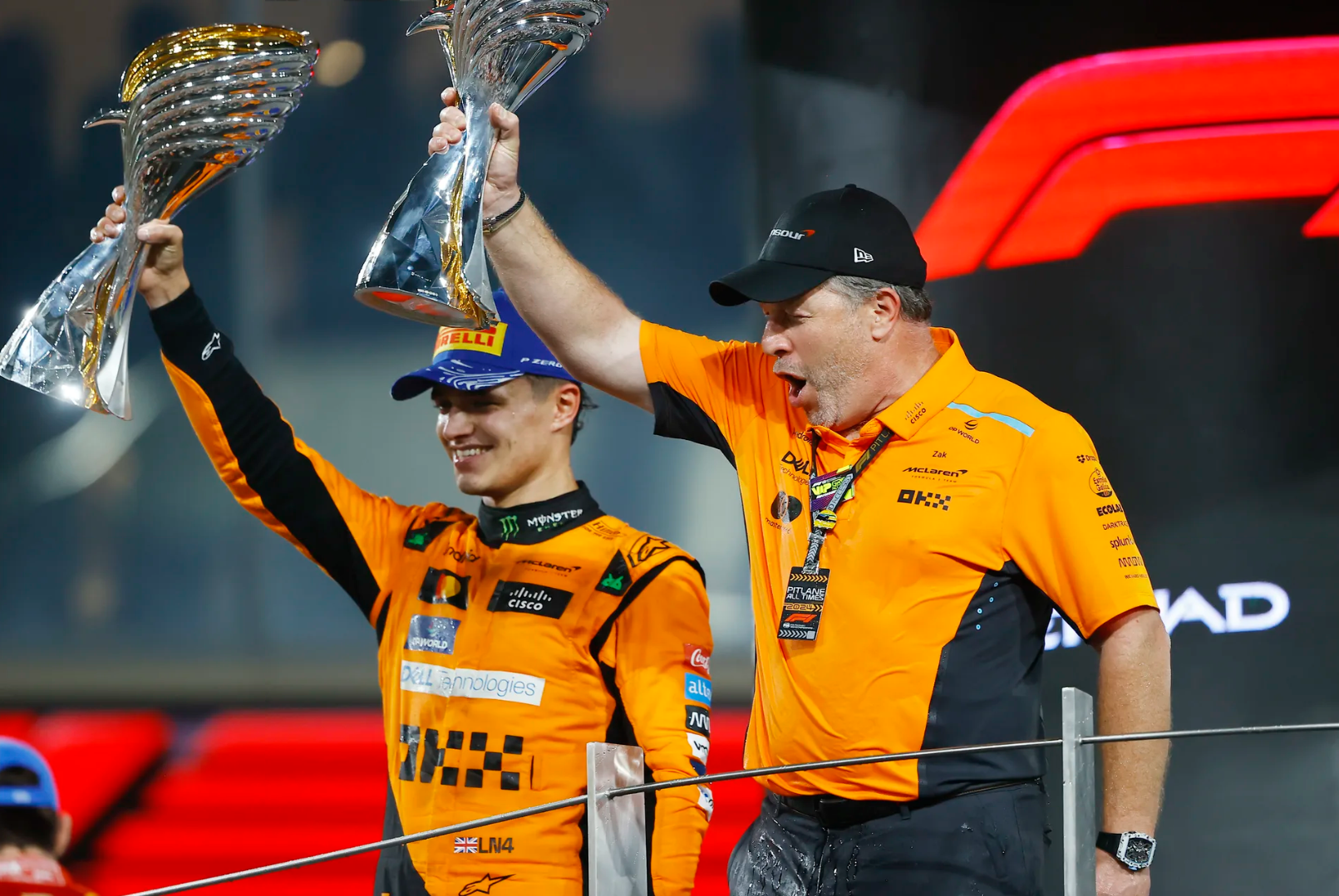Lando Norris wins the Abu Dhabi GP and McLaren is crowned World Champion