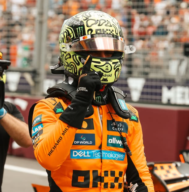 Lando Norris takes the first pole position of the season