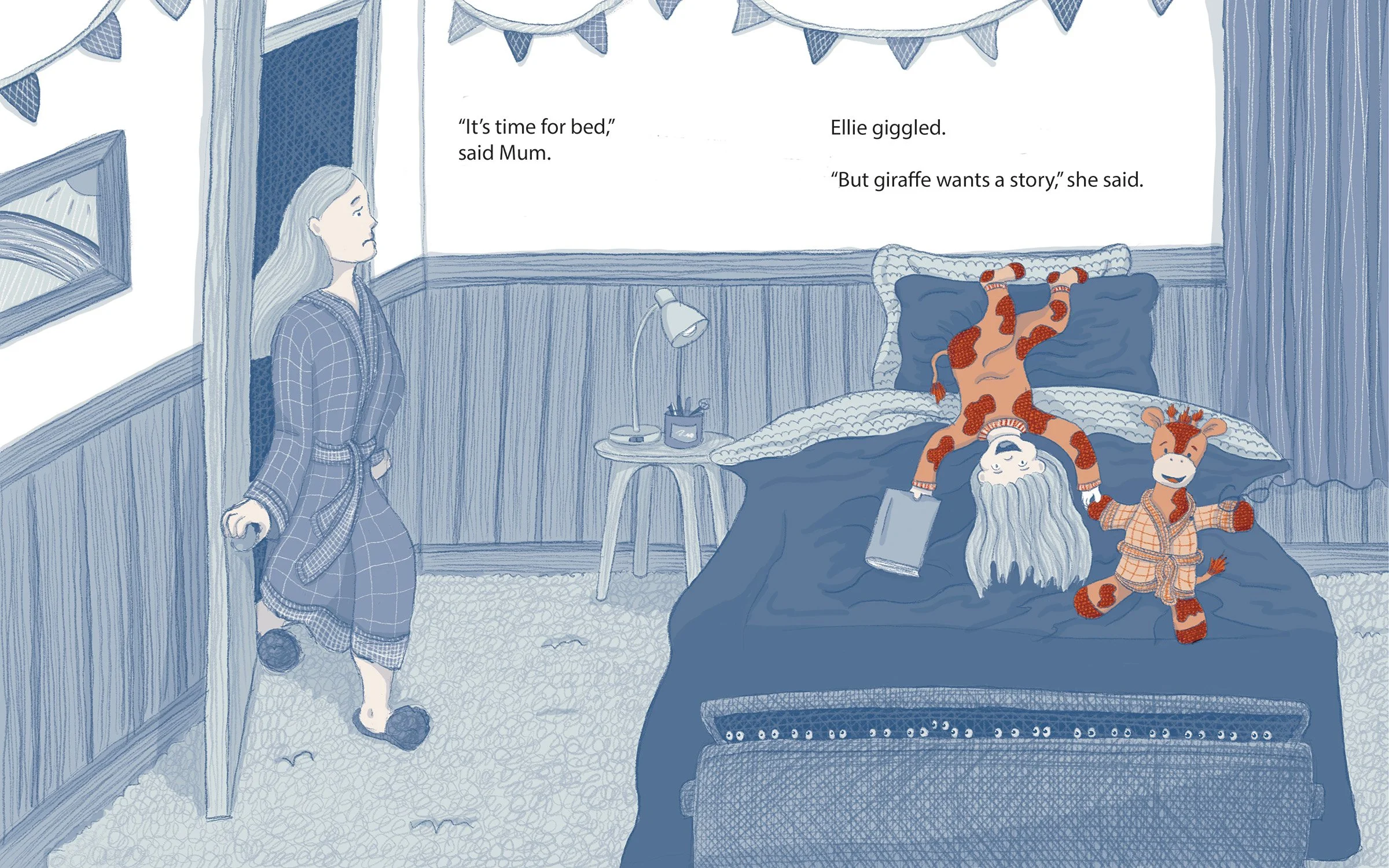 Ellie's Bedtime Giggles pages 2-3