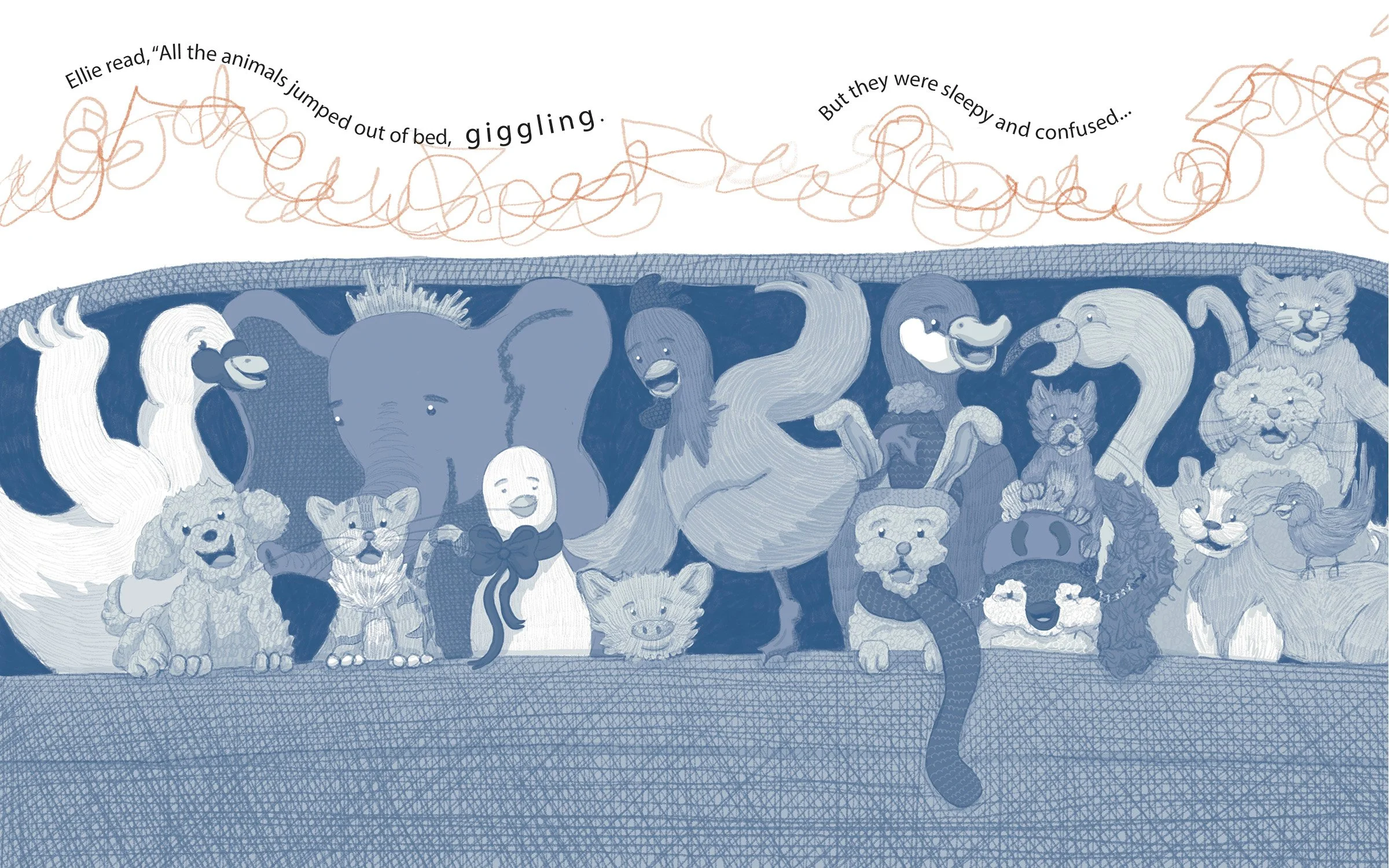 Ellie's Bedtime Giggles pages 6-7