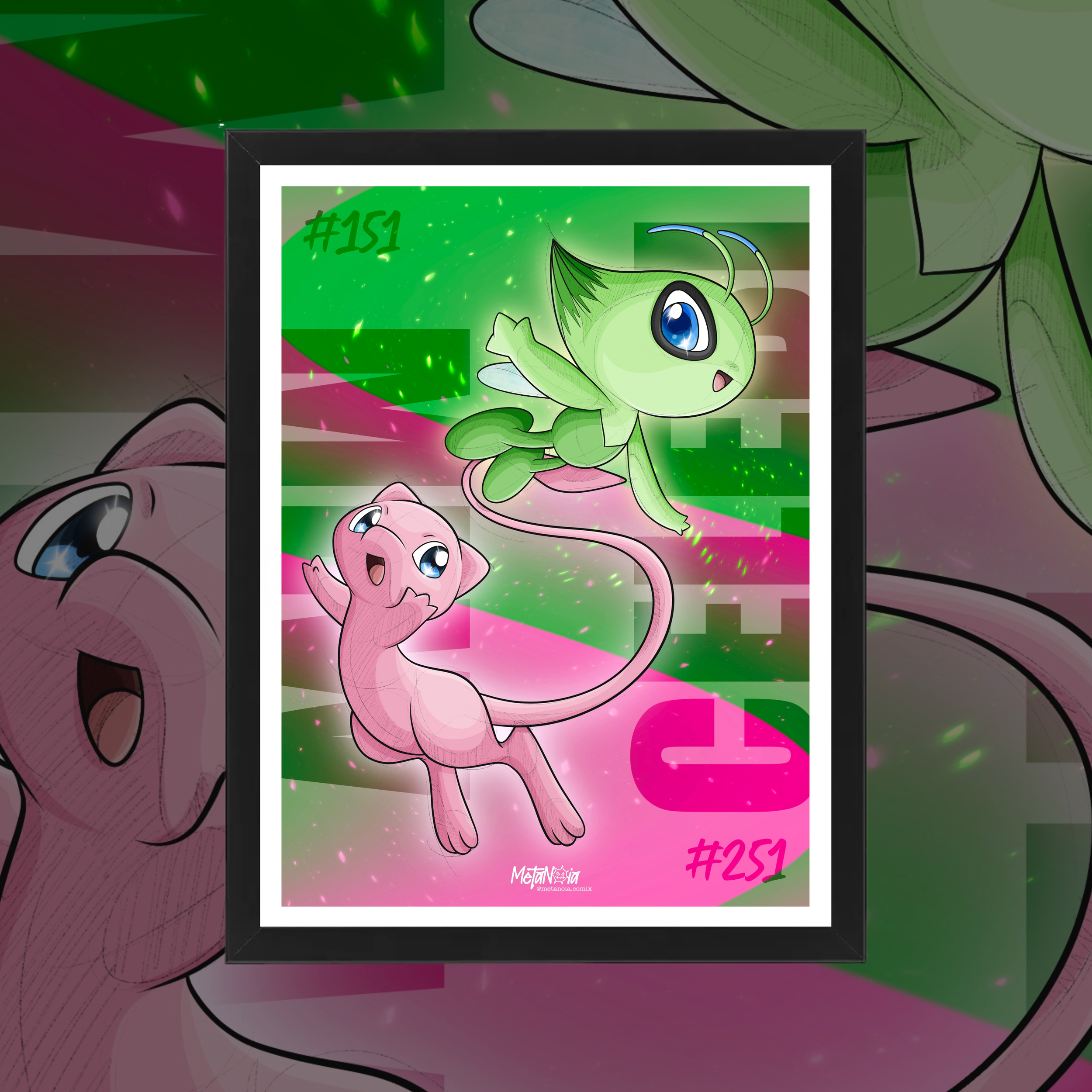 #251 celebi & #151 mew