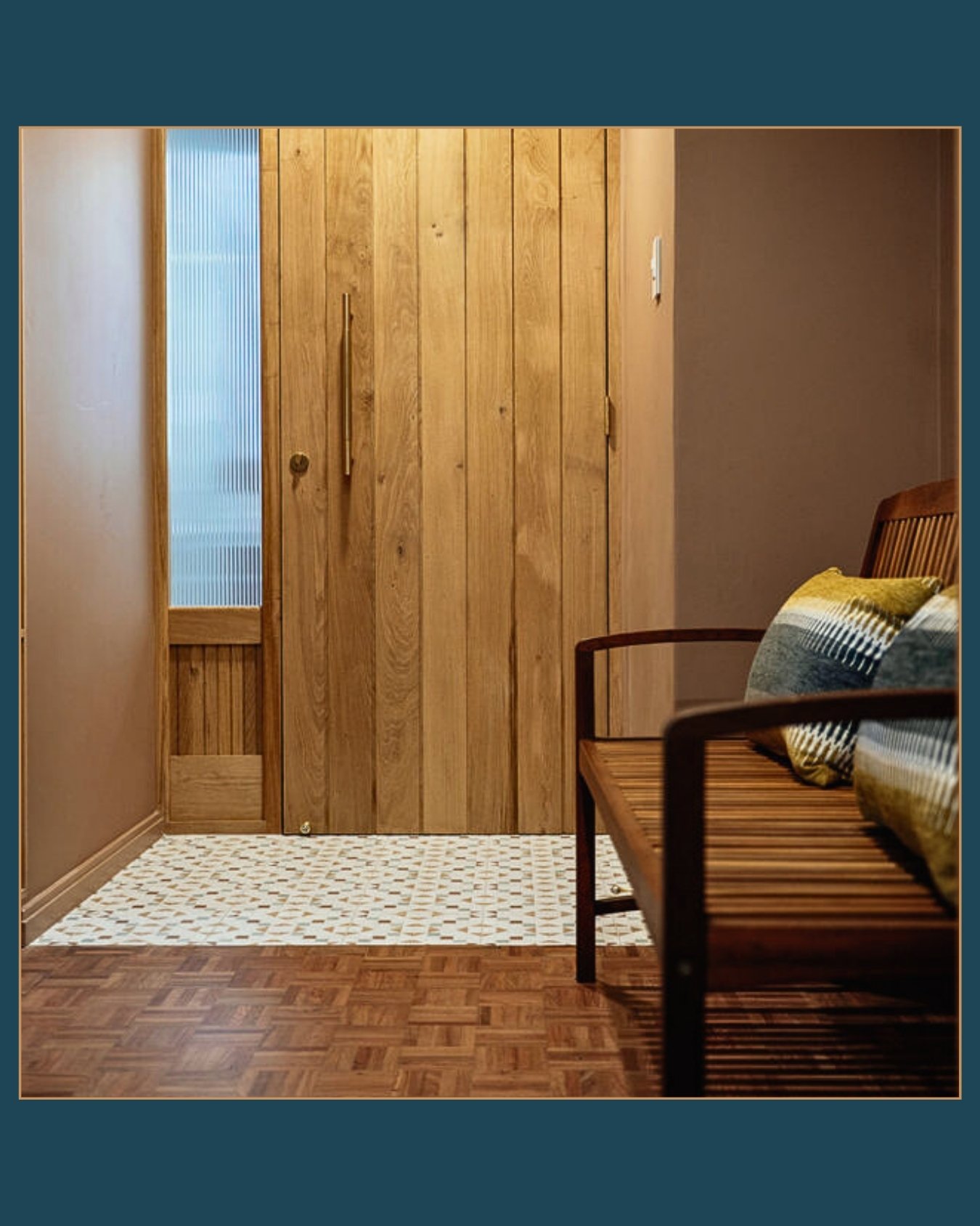 Clarity emerges through sequence.

Rather than treating the open plan as a single field, the layout is carefully articulated &mdash; living, dining, and circulation each retain their identity while remaining visually and spatially connected.

Opening