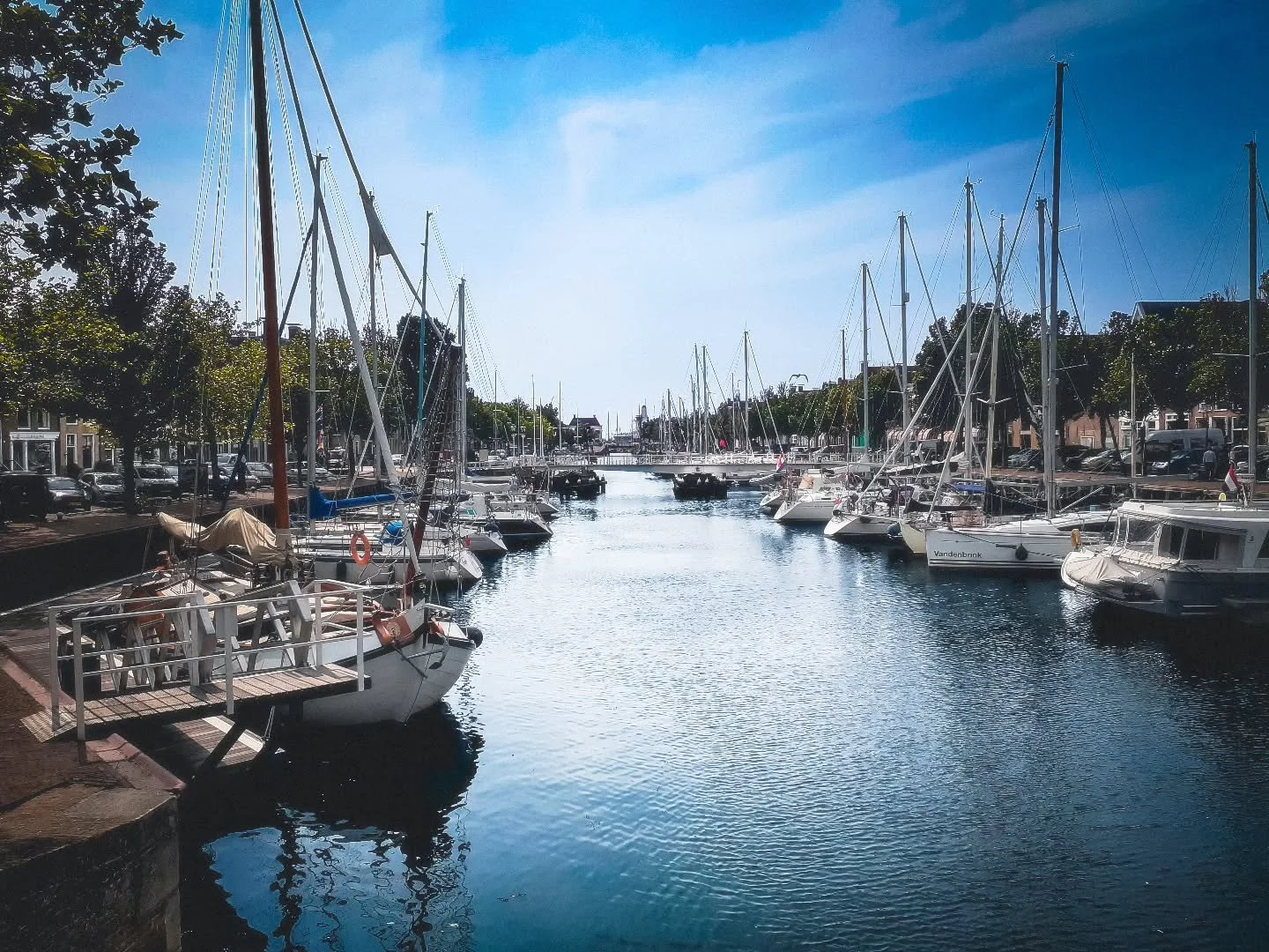 One of Harlingen's, Netherlands, canals. 
#TheulePics #harlingenfriesland🇳🇱 #canals #friesland #Netherlands