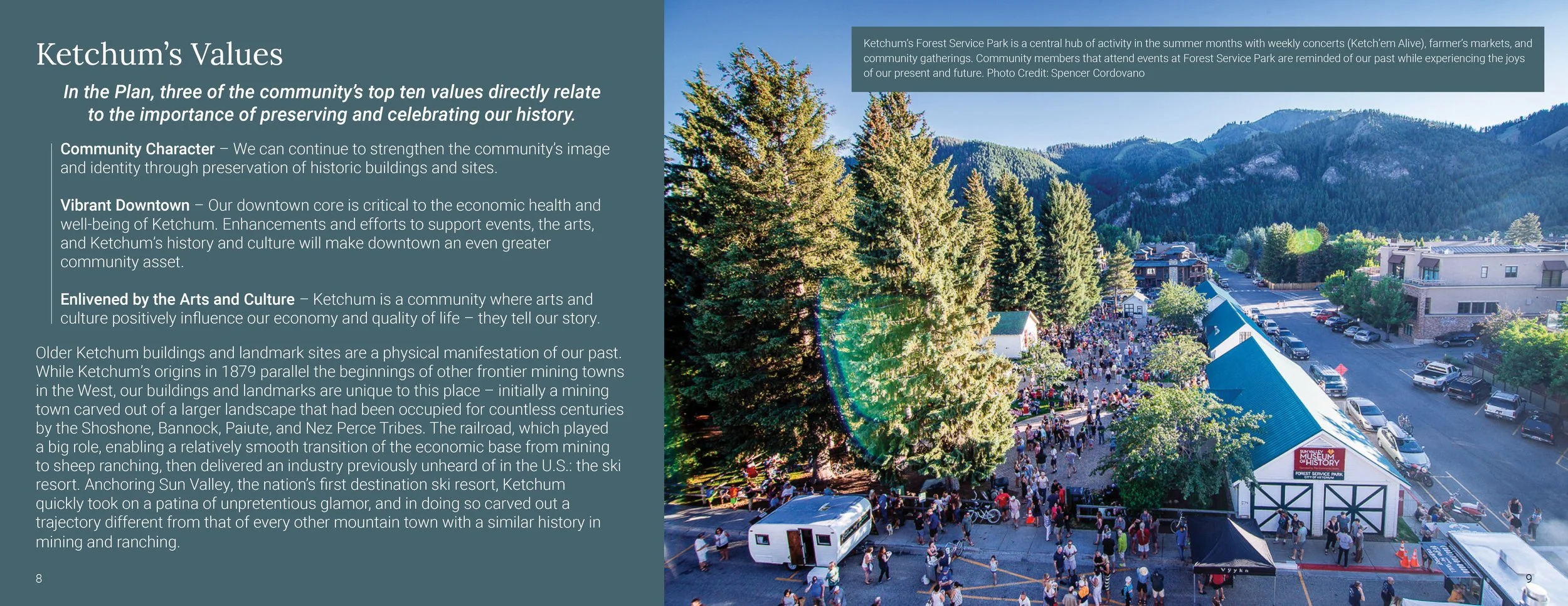 Ketchum's Forest Service Park has served as a bustling town event center for decades, hosting Ketchum Alive and street markets.