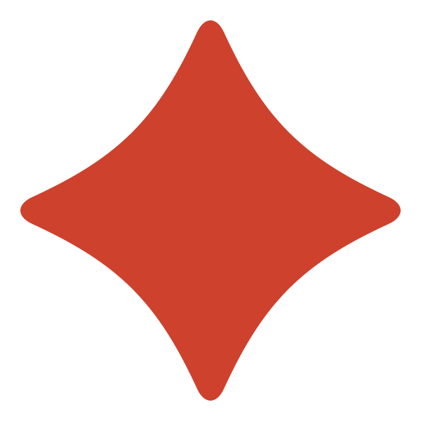 A diamond-shaped Broadway symbol in orange on a black background.