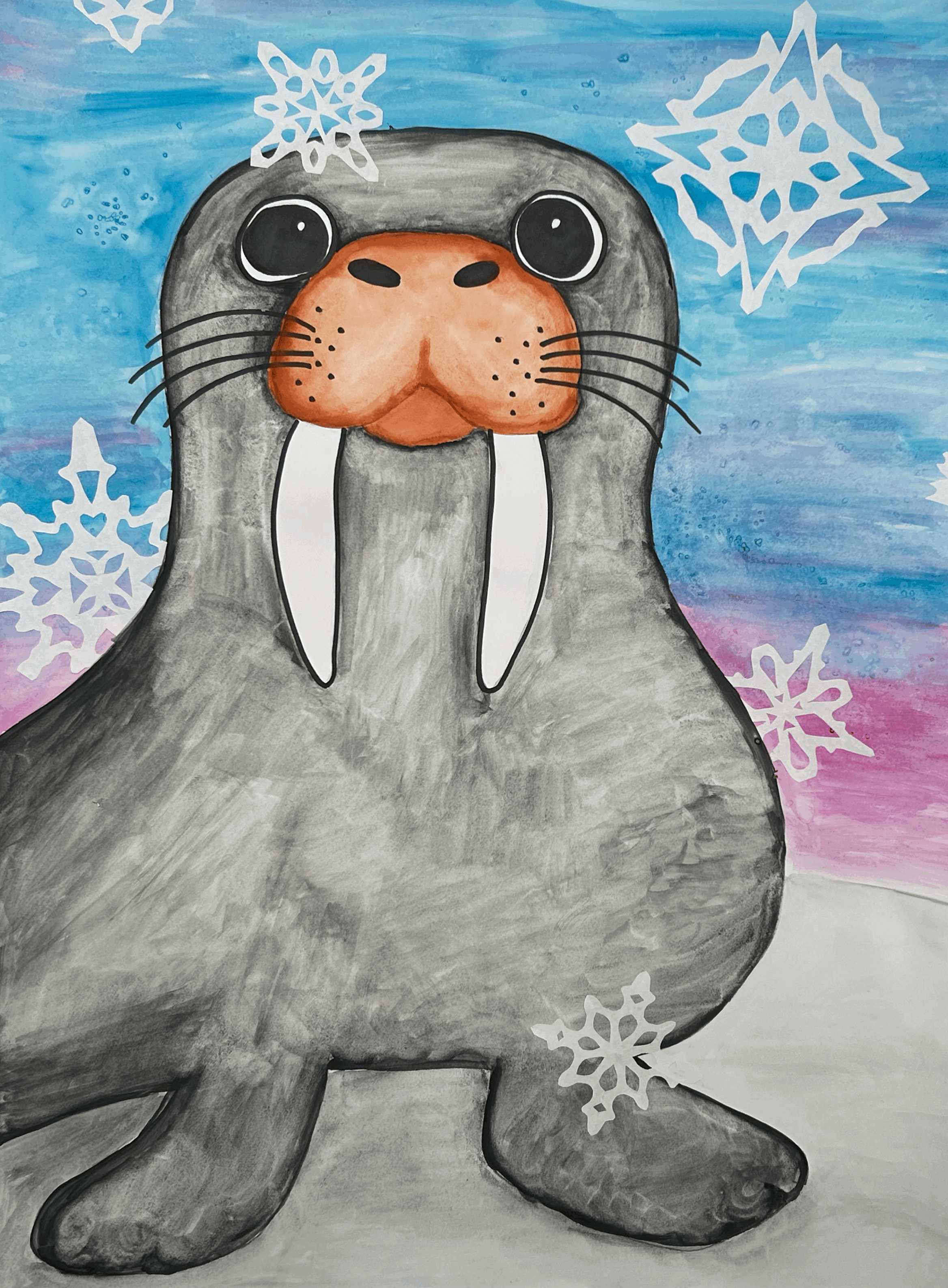 Watercolor Walrus March 18, 10:00am-12:00pm