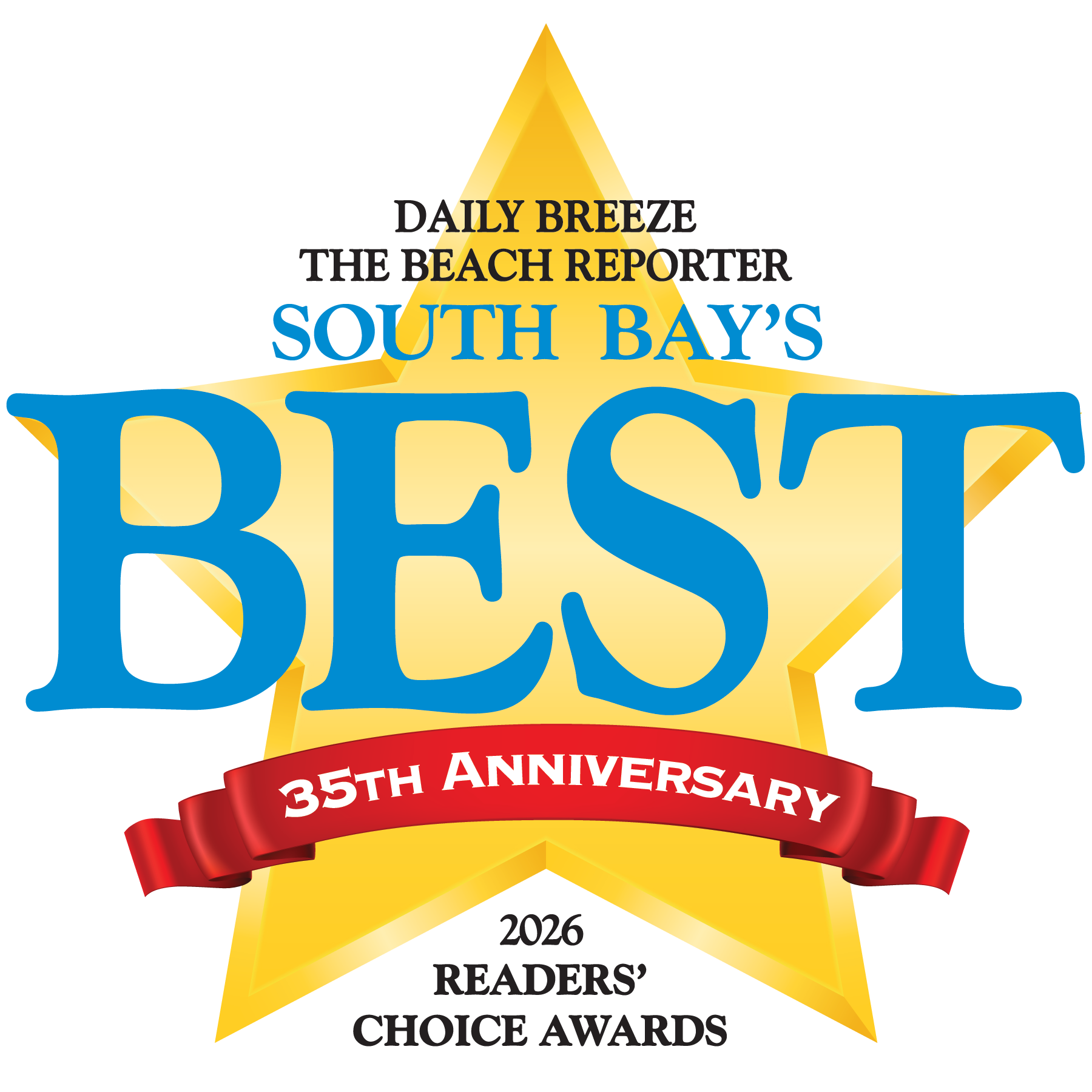 Two Years in a Row! Thank You for Voting Us Best of South Bay 🎉