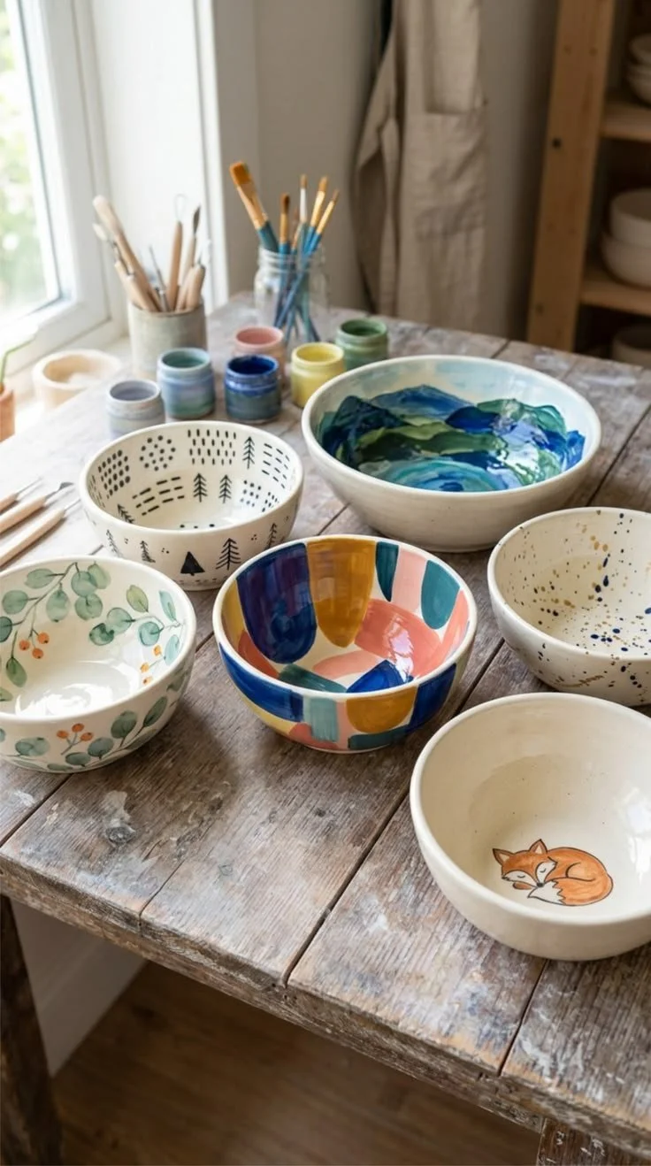 Paint Your Own Soup Bowls @ Slam Dunk Pizza