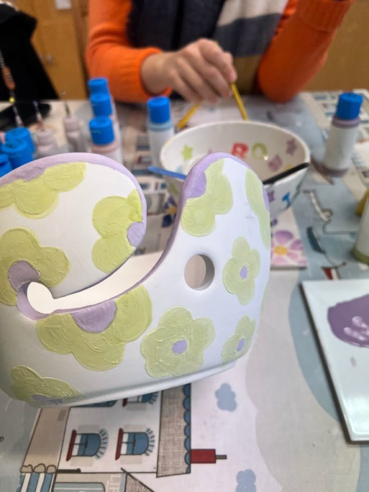 Paint Your Own Yarn Bowl @ Purple Needle Fiber Crafts