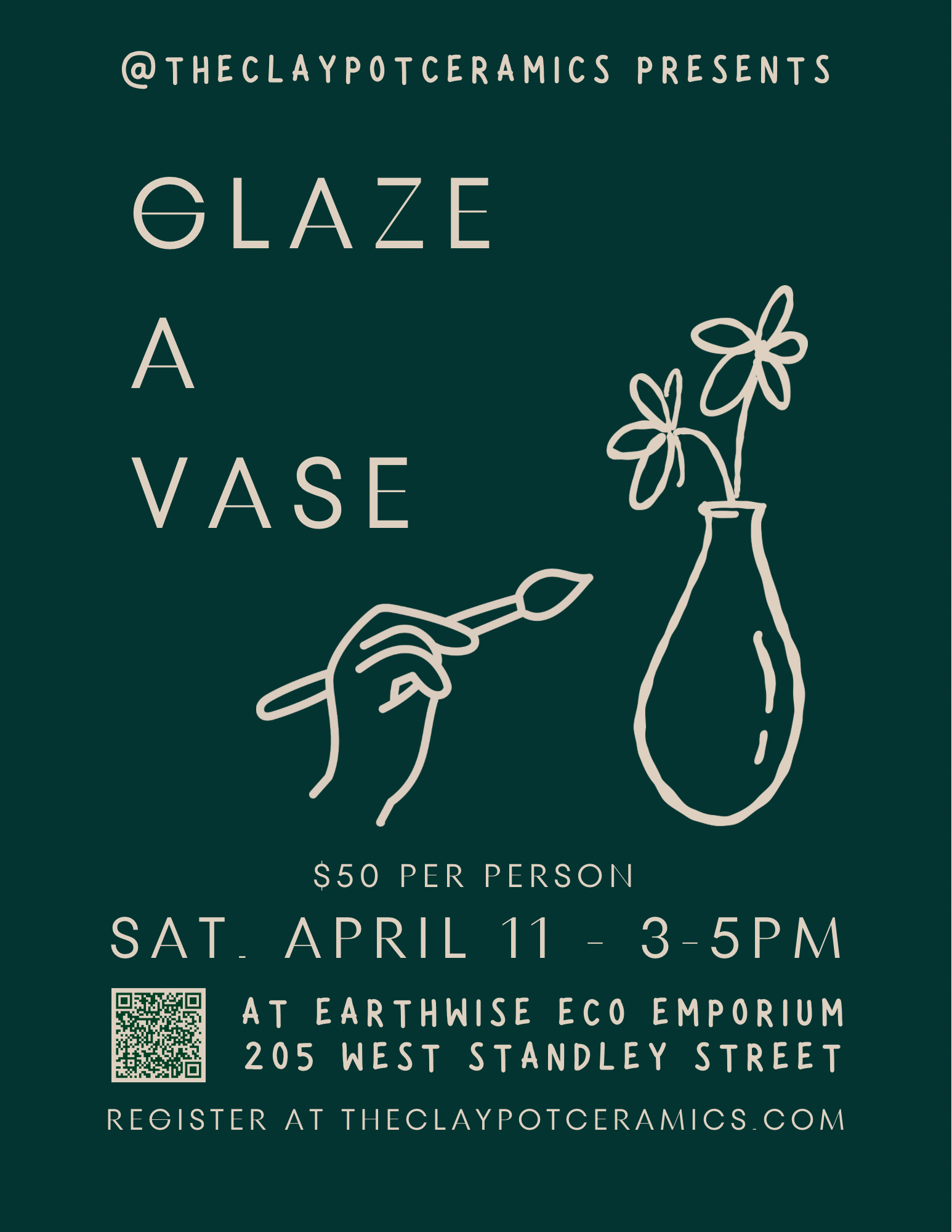 Glaze A Vase @ Earthwise Eco Emporium