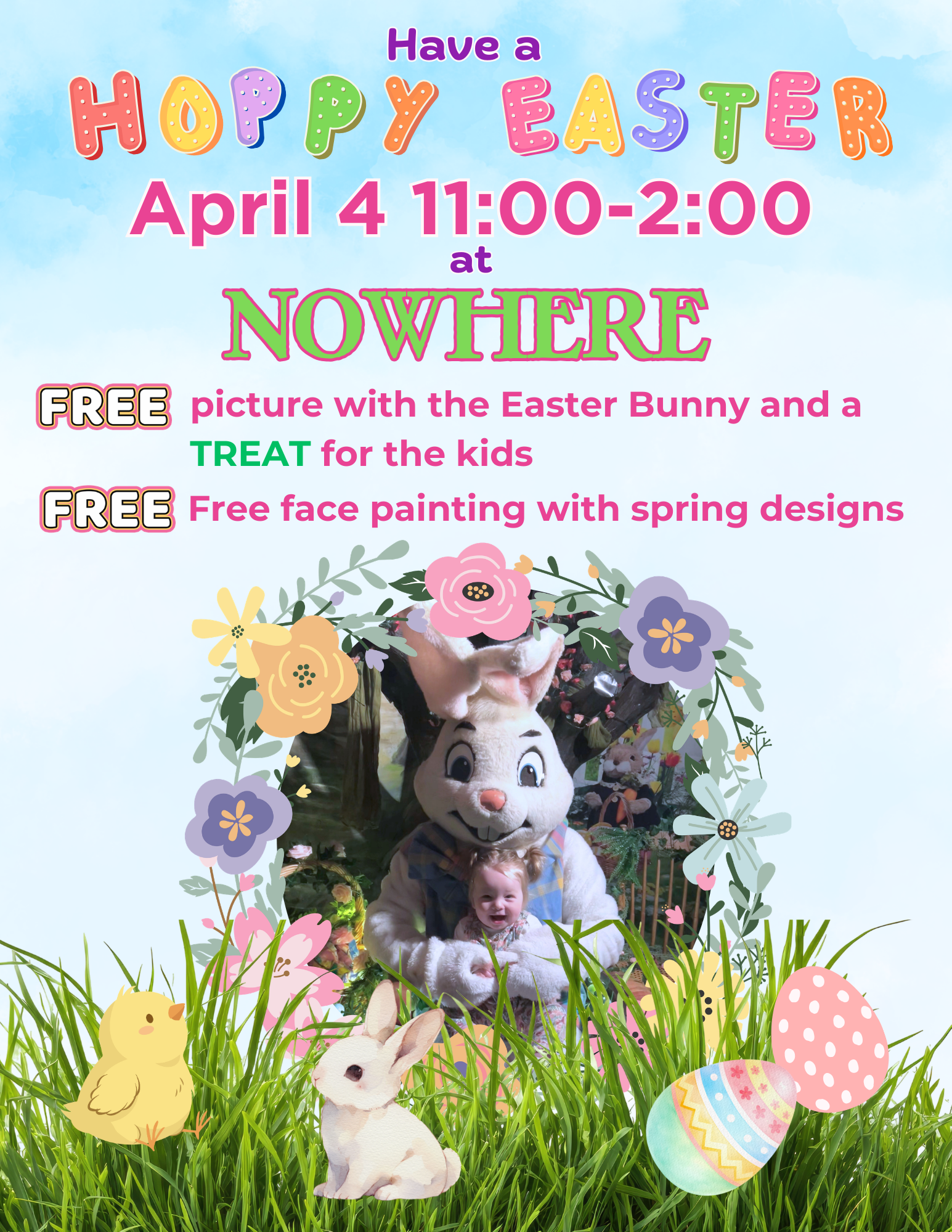 Easter Bunny Coming to Nowhere Entertainment in Inver Grove Heights