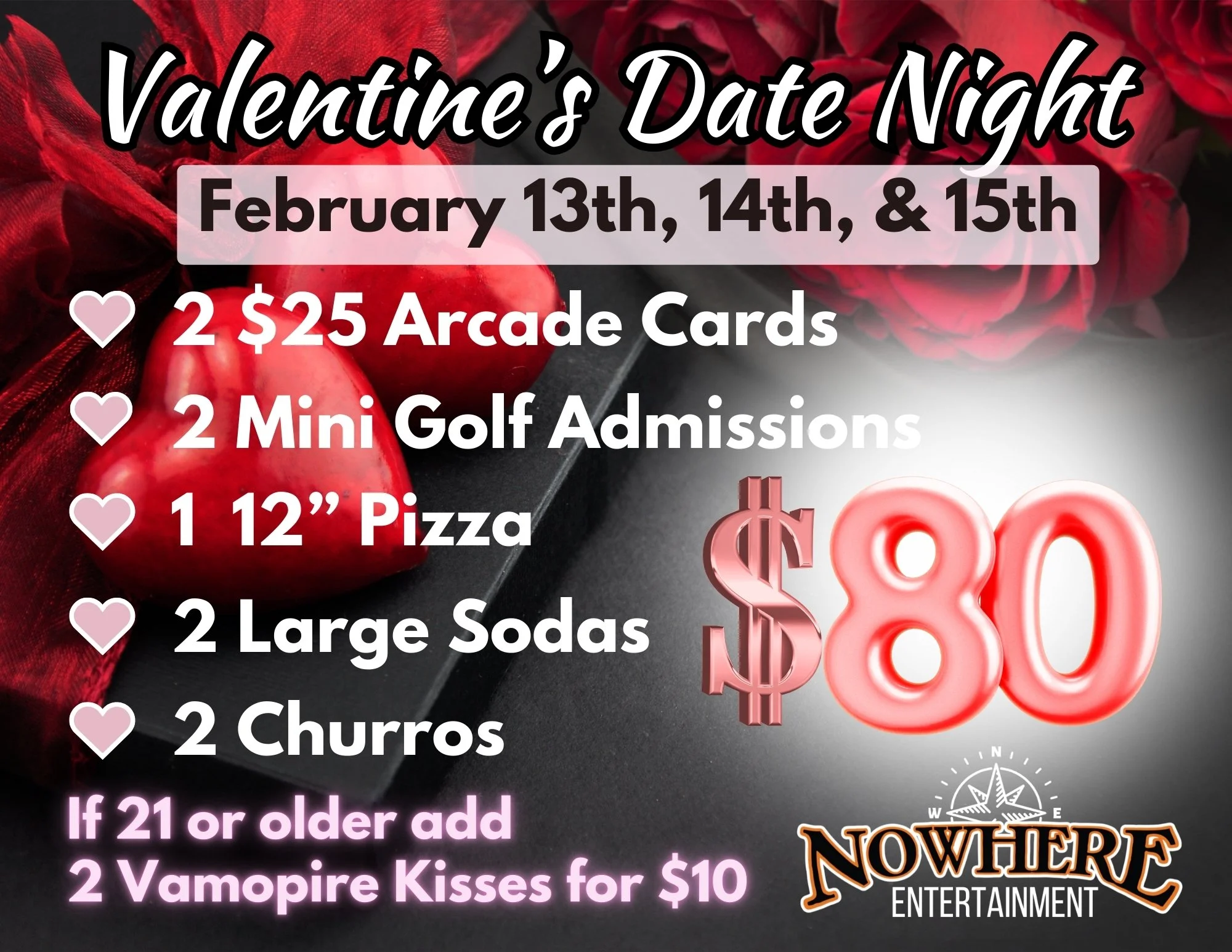 Image showing a special for Valentine's night for a couple
