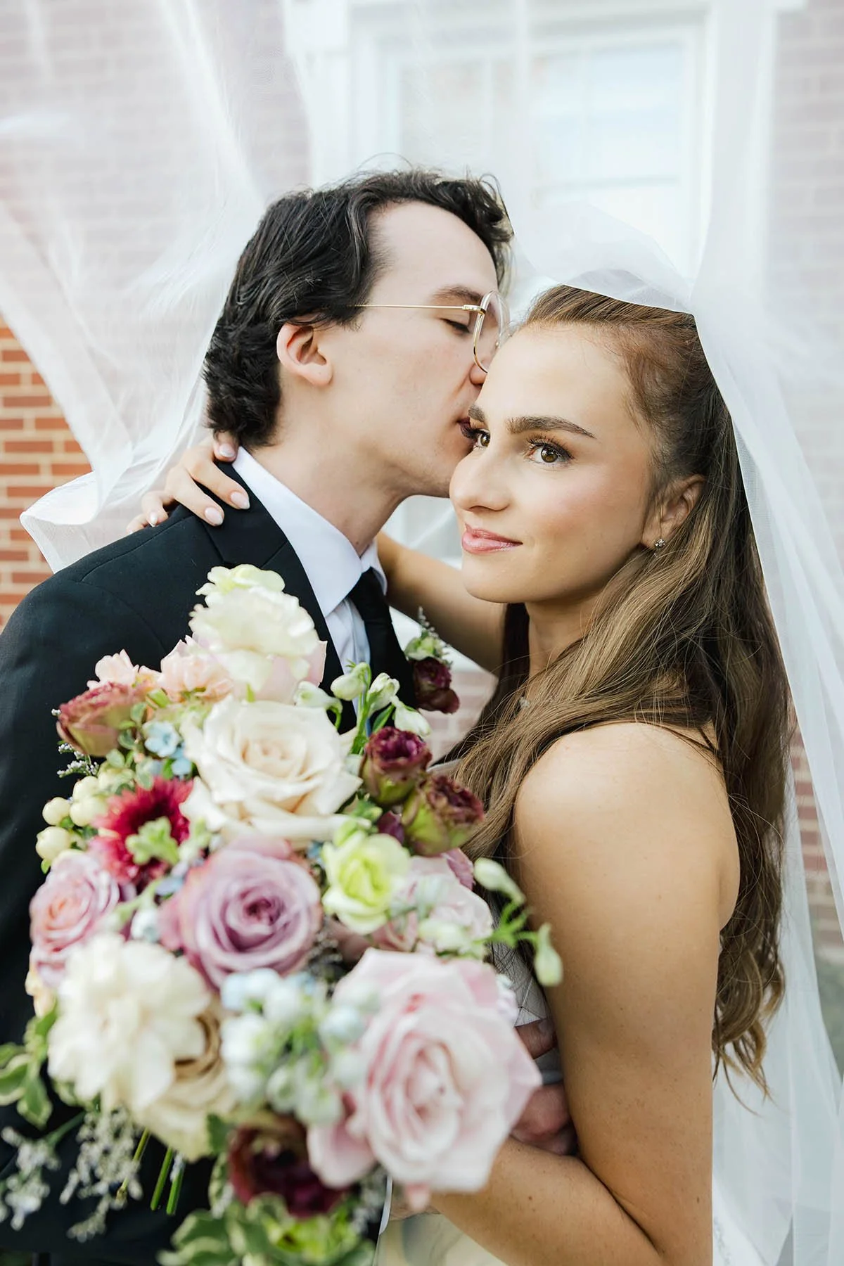 A Fall Wedding in Dreamy Pastels and Deep Mauve at The Tower Club