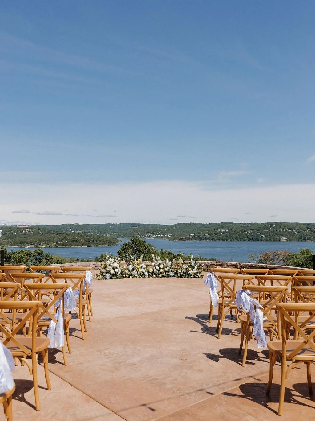 Lake weddings always hold a special place in our hearts. We&rsquo;re total suckers for showcasing the beauty of the Ozarks. 🩵💛

📸: @baileymarie.photo 

#417weddings #bransonweddings #tablerocklake #springfieldmoweddings #outdoorweddings 

Table Ro