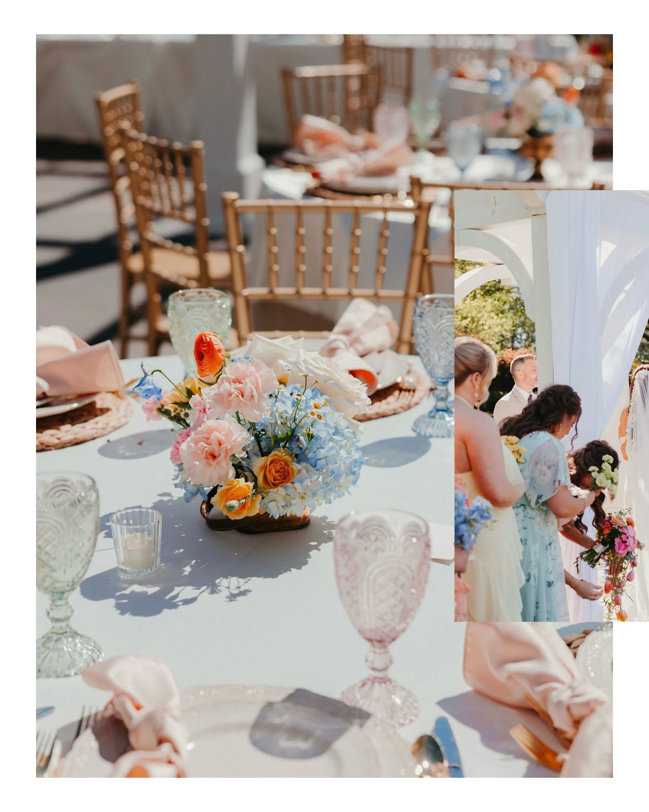 Haseltine Estate was *made* for outdoor garden party weddings. We loved how this couple infused sweet spring colors into every part of their April celebration. Beauuuutifully captured by Chenoweth Creative. 🌸

📸: @chenowethcreative 

Colorful weddi
