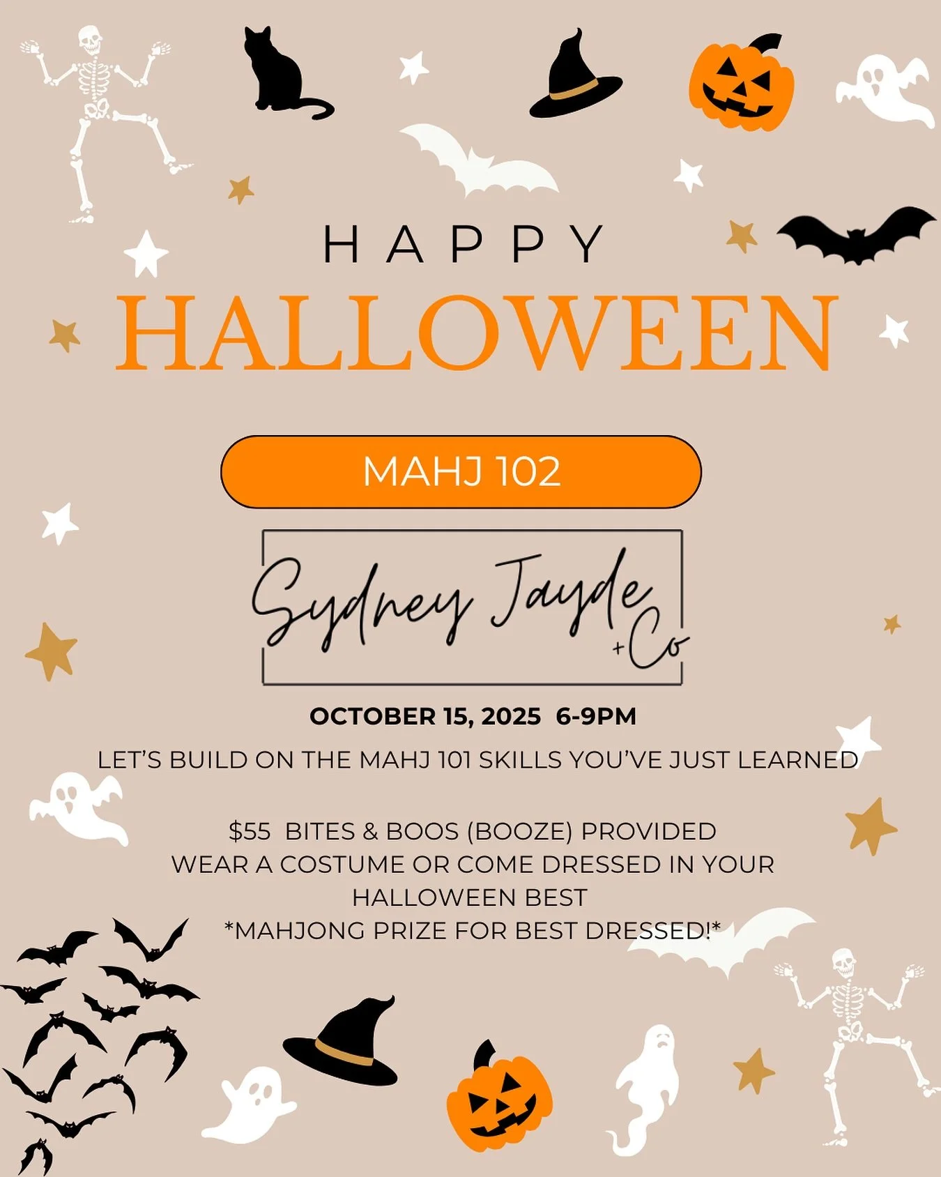 Y&rsquo;all are asking for a Mahj 102- come join us this Wednesday at @sydneyjaydeandco!