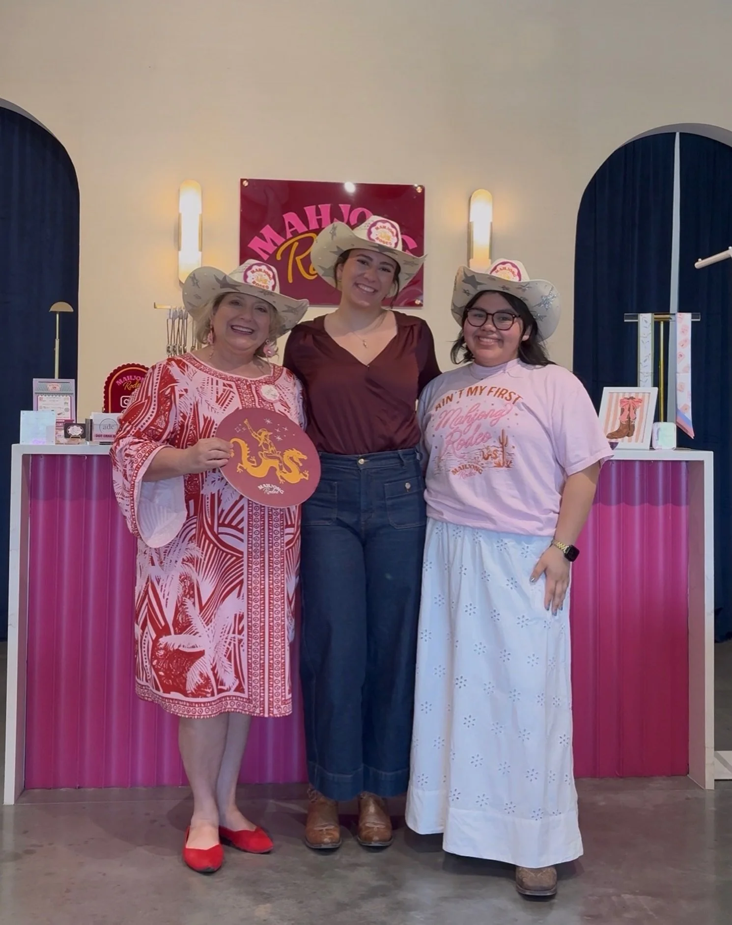 ❣️Our sweet staff - Carie, Olivia, and Gabby-  is/are ready to help you find the mahjong products and accessories you deserve! Come see us! We&rsquo;re open on Saturdays from 10-2. 

📍24811 Gosling Rd Ste 700, Spring, TX 77389

🌟And don&rsquo;t for