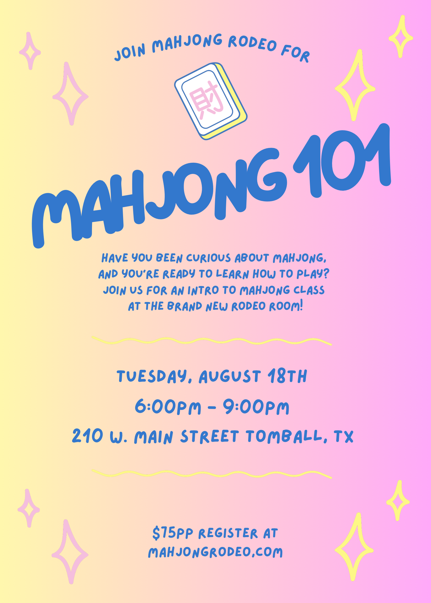 Mahj 101 - August 18th